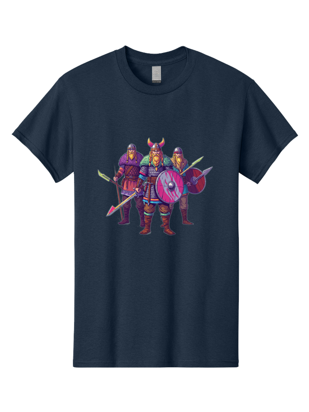 Viking-Warriors-6 Men'S Graphic Tee, 100% Cotton, Comfortable Casual Summer Wear, Machine Washable, Vintage Camera, Old Camera, Antique Camera, Black Camera, Classic Photography, Photography Equipment, Nostalgic Device, Film Camera, Camera Art Bah334