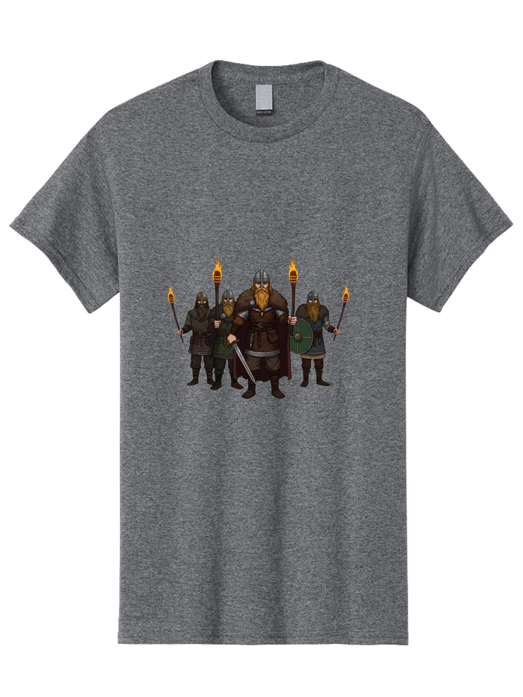 Viking-Warriors-7 Men'S Graphic Tee, 100% Cotton, Comfortable Casual Summer Wear, Machine Washable, Vintage Camera, Old Camera, Antique Camera, Black Camera, Classic Photography, Photography Equipment, Nostalgic Device, Film Camera, Camera Art Bah335