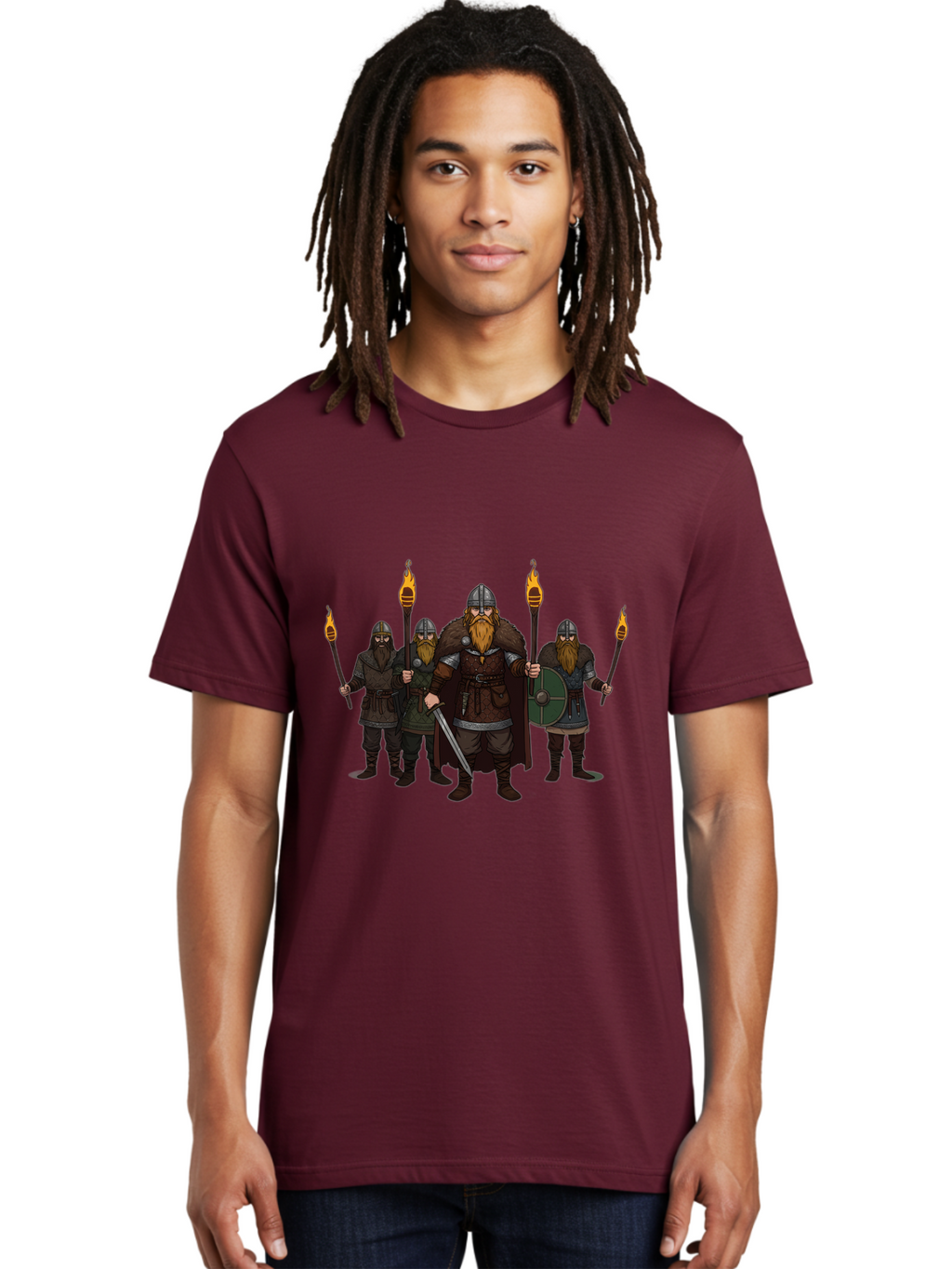 Viking-Warriors-7 Men'S Graphic Tee, 100% Cotton, Comfortable Casual Summer Wear, Machine Washable, Vintage Camera, Old Camera, Antique Camera, Black Camera, Classic Photography, Photography Equipment, Nostalgic Device, Film Camera, Camera Art Bah335
