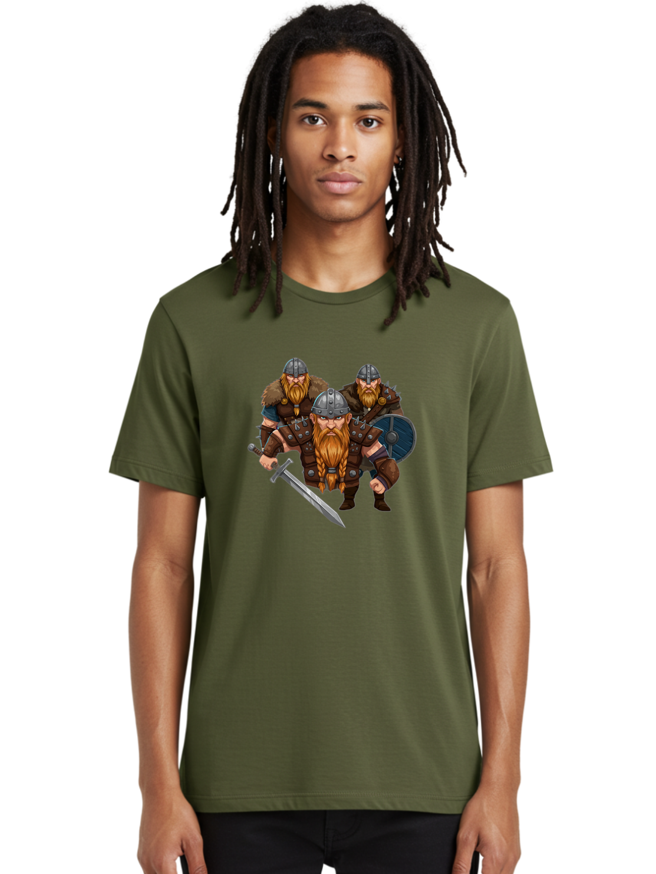 Viking-Warriors-9 Men'S Graphic Tee, 100% Cotton, Comfortable Casual Summer Wear, Machine Washable, Vintage Camera, Old Camera, Antique Camera, Black Camera, Classic Photography, Photography Equipment, Nostalgic Device, Film Camera, Camera Art Bah337