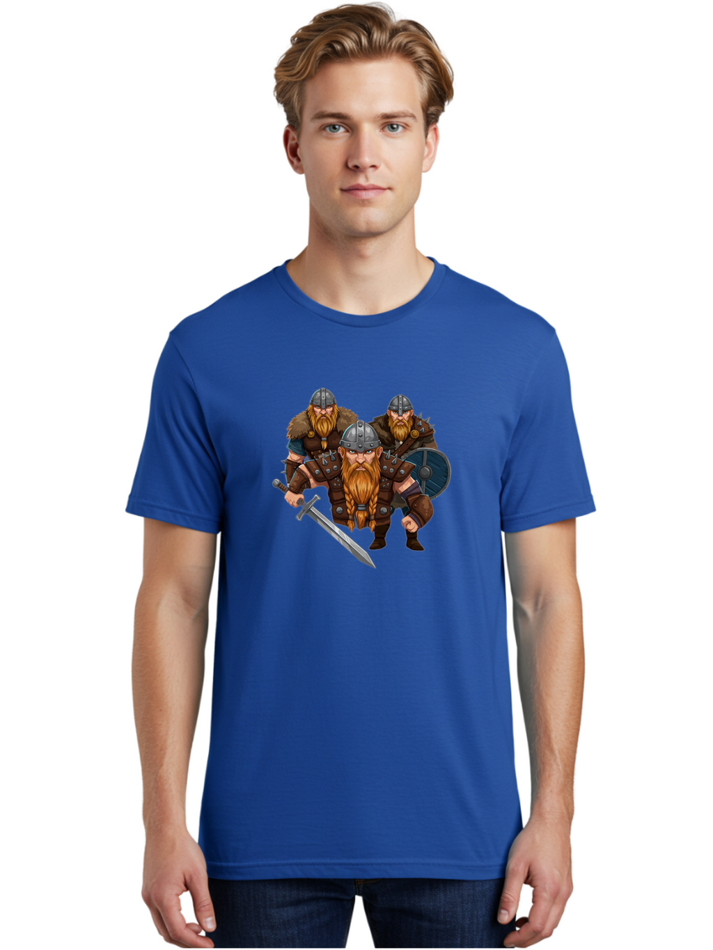 Viking-Warriors-9 Men'S Graphic Tee, 100% Cotton, Comfortable Casual Summer Wear, Machine Washable, Vintage Camera, Old Camera, Antique Camera, Black Camera, Classic Photography, Photography Equipment, Nostalgic Device, Film Camera, Camera Art Bah337