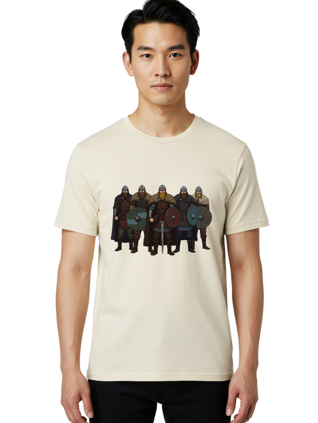 Viking-Warriors Men'S Graphic Tee, 100% Cotton, Comfortable Casual Summer Wear, Machine Washable, Vintage Camera, Old Camera, Antique Camera, Black Camera, Classic Photography, Photography Equipment, Nostalgic Device, Film Camera, Camera Art Bah338