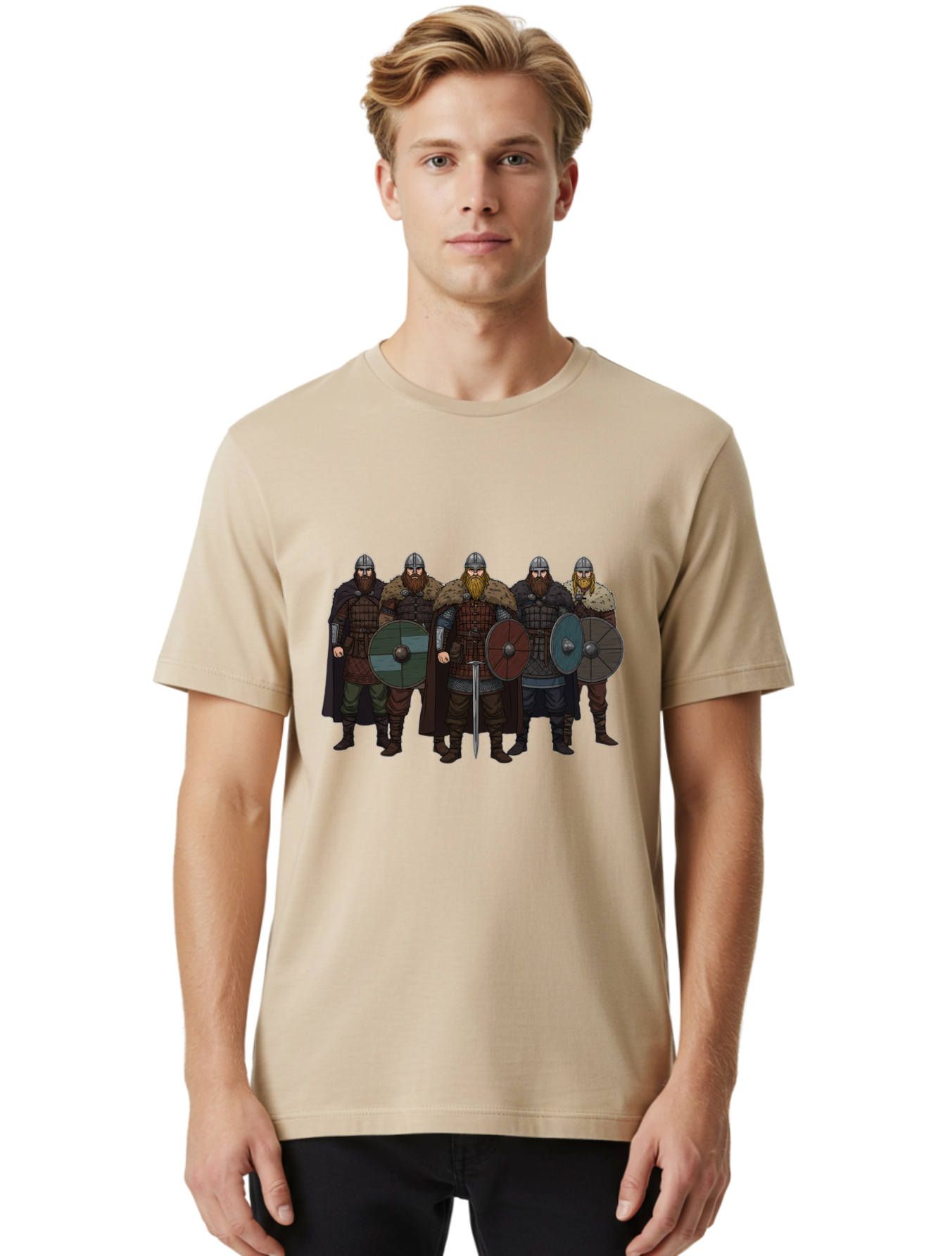 Viking-Warriors Men'S Graphic Tee, 100% Cotton, Comfortable Casual Summer Wear, Machine Washable, Vintage Camera, Old Camera, Antique Camera, Black Camera, Classic Photography, Photography Equipment, Nostalgic Device, Film Camera, Camera Art Bah338