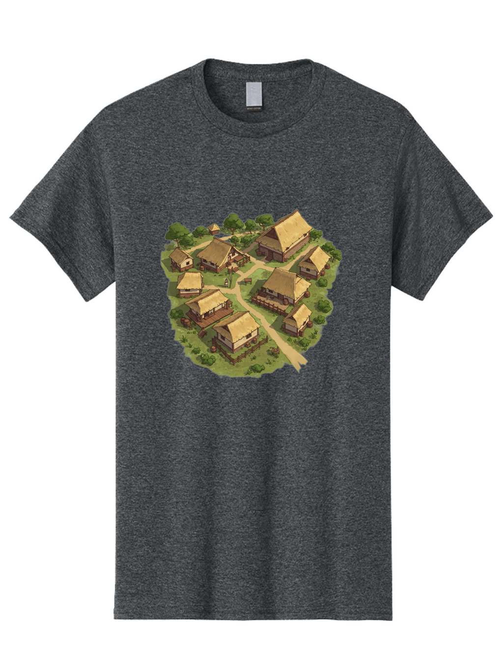 Village Men'S Graphic Tee, 100% Cotton, Comfortable Casual Summer Wear, Machine Washable, Vintage Camera, Old Camera, Antique Camera, Black Camera, Classic Photography, Photography Equipment, Nostalgic Device, Film Camera, Camera Art Bah341