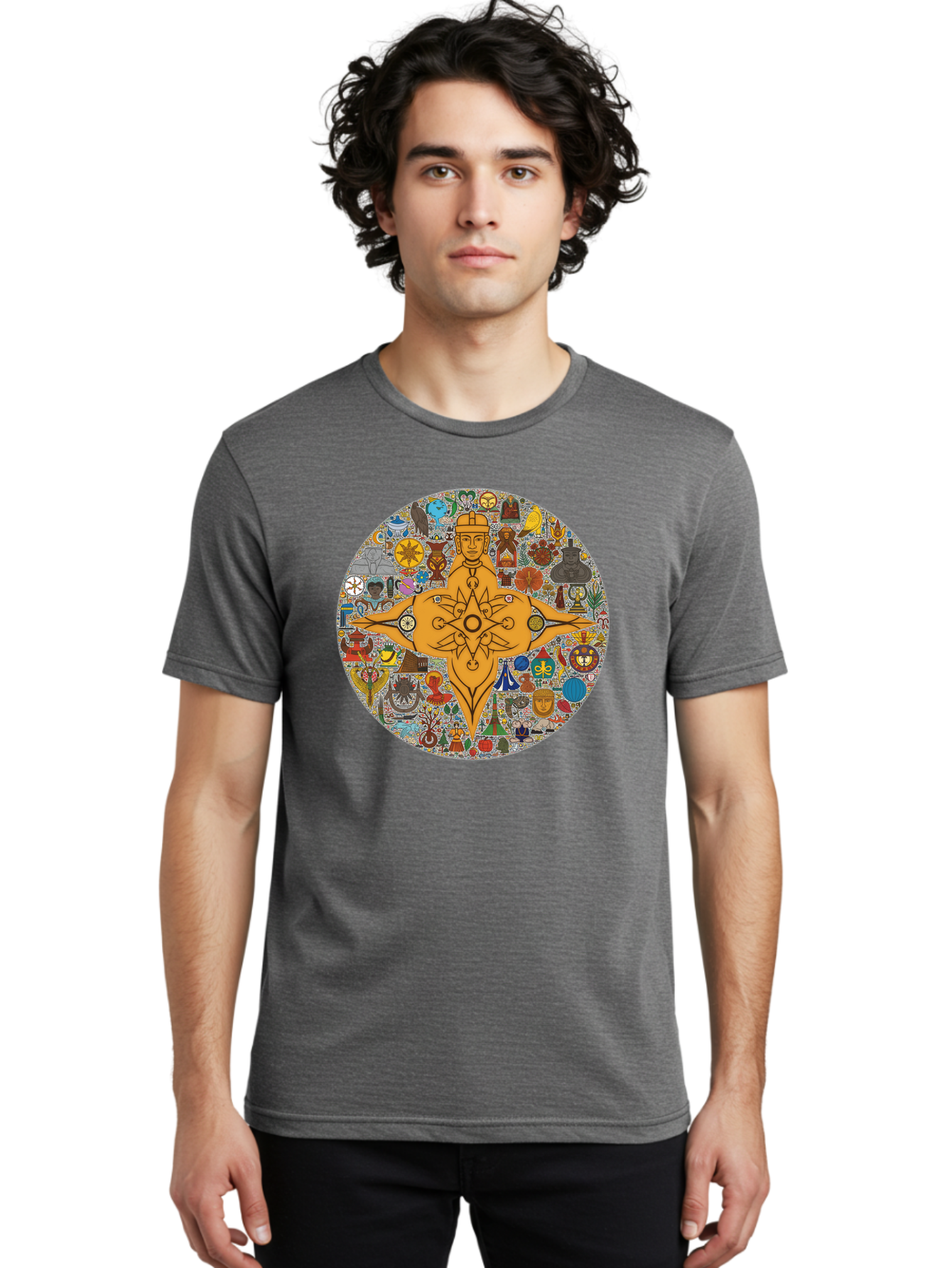 Vitruvian-Man Men'S Graphic Tee, 100% Cotton, Comfortable Casual Summer Wear, Machine Washable, Vintage Camera, Old Camera, Antique Camera, Black Camera, Classic Photography, Photography Equipment, Nostalgic Device, Film Camera, Camera Art Bah350