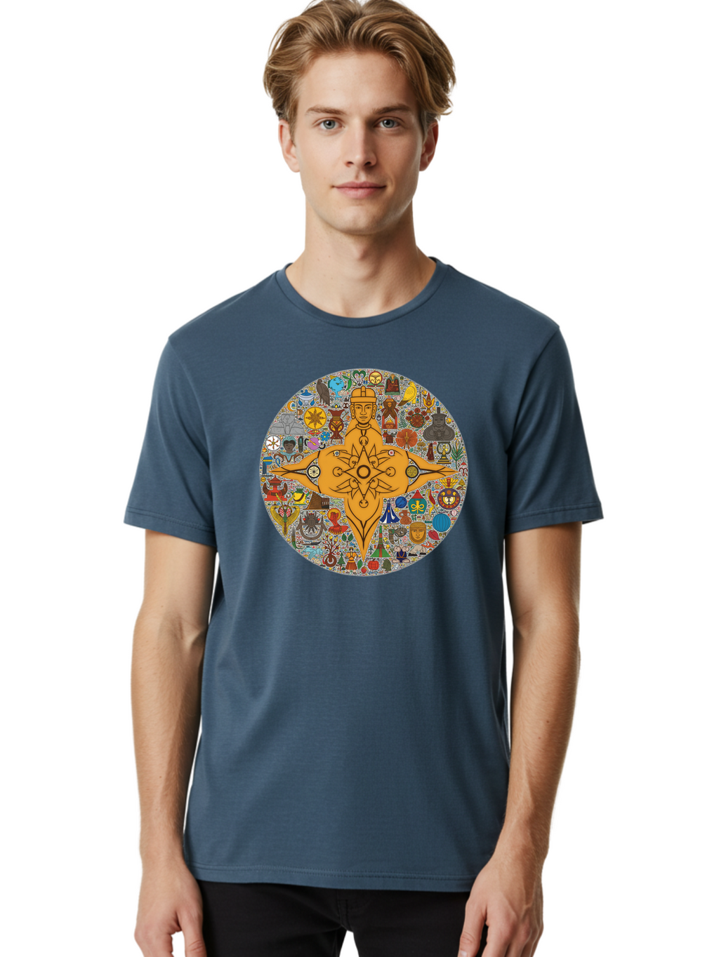 Vitruvian-Man Men'S Graphic Tee, 100% Cotton, Comfortable Casual Summer Wear, Machine Washable, Vintage Camera, Old Camera, Antique Camera, Black Camera, Classic Photography, Photography Equipment, Nostalgic Device, Film Camera, Camera Art Bah350