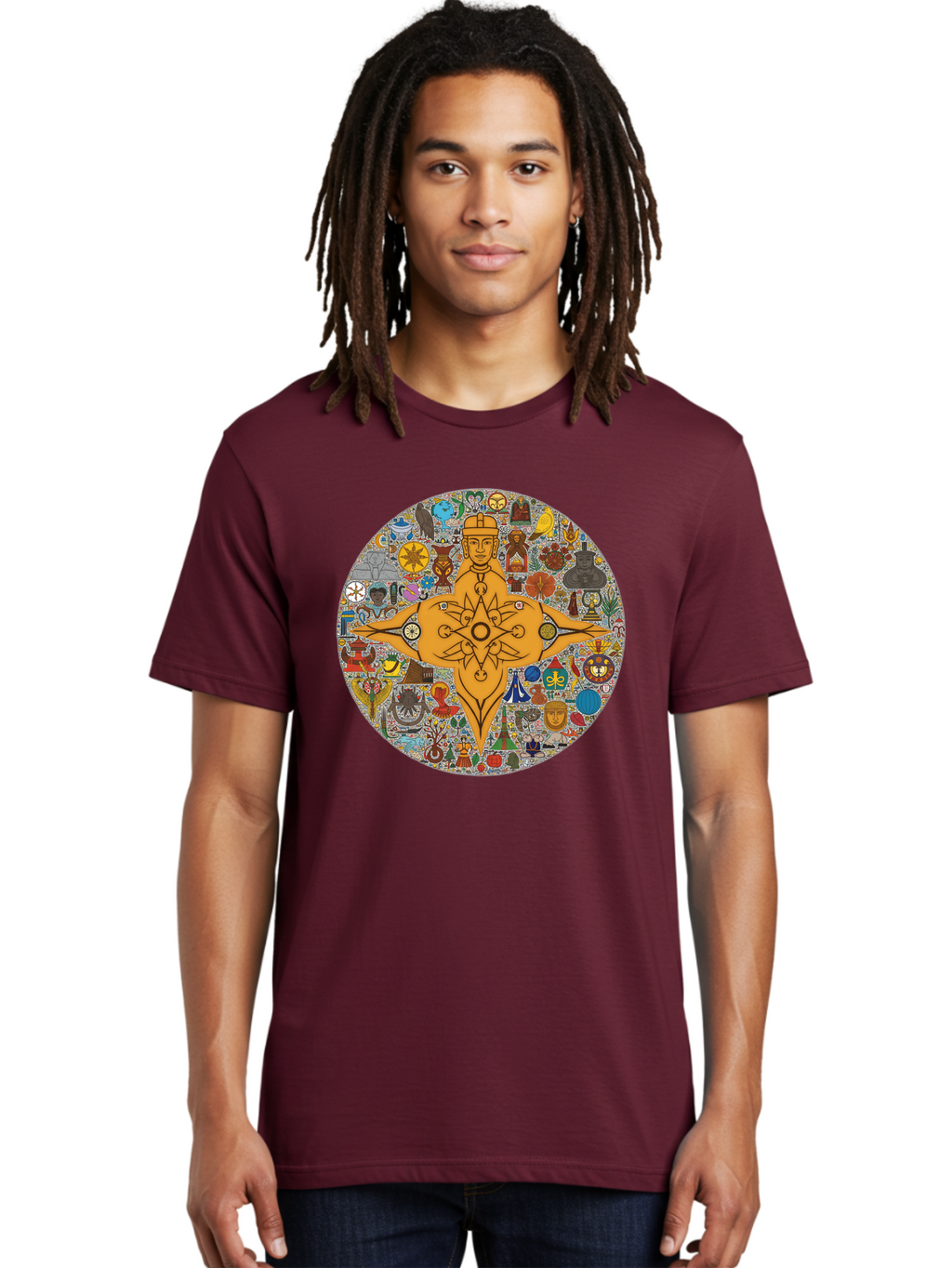 Vitruvian-Man Men'S Graphic Tee, 100% Cotton, Comfortable Casual Summer Wear, Machine Washable, Vintage Camera, Old Camera, Antique Camera, Black Camera, Classic Photography, Photography Equipment, Nostalgic Device, Film Camera, Camera Art Bah350