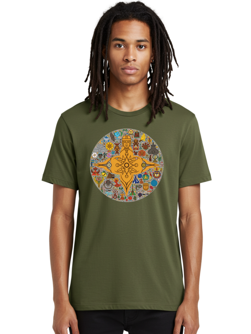 Vitruvian-Man Men'S Graphic Tee, 100% Cotton, Comfortable Casual Summer Wear, Machine Washable, Vintage Camera, Old Camera, Antique Camera, Black Camera, Classic Photography, Photography Equipment, Nostalgic Device, Film Camera, Camera Art Bah350