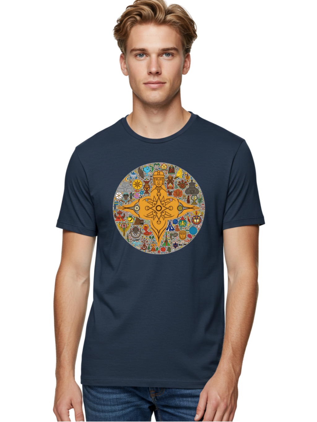 Vitruvian-Man Men'S Graphic Tee, 100% Cotton, Comfortable Casual Summer Wear, Machine Washable, Vintage Camera, Old Camera, Antique Camera, Black Camera, Classic Photography, Photography Equipment, Nostalgic Device, Film Camera, Camera Art Bah350