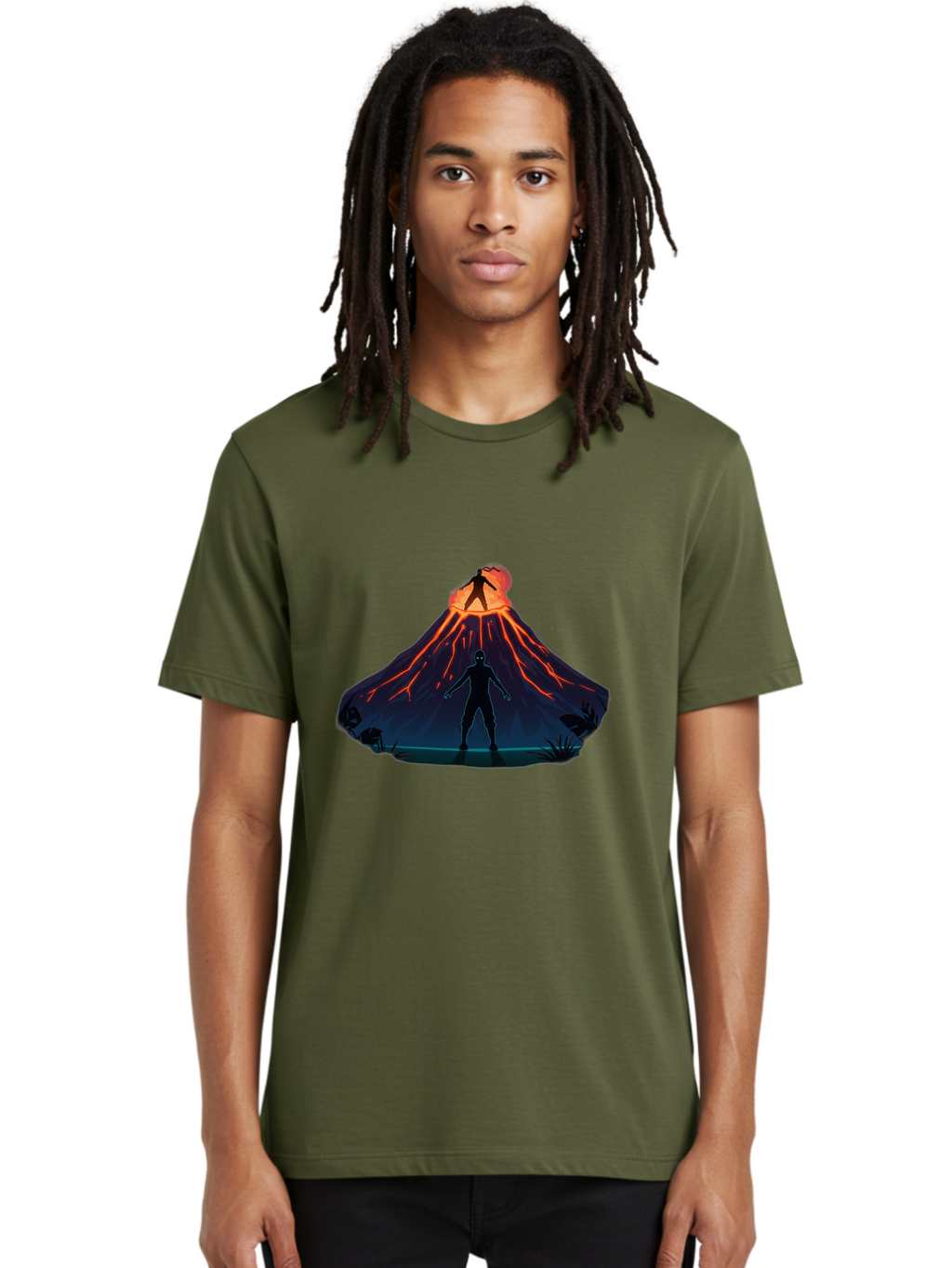 Volcano-Eruption Men'S Graphic Tee, 100% Cotton, Comfortable Casual Summer Wear, Machine Washable, Vintage Camera, Old Camera, Antique Camera, Black Camera, Classic Photography, Photography Equipment, Nostalgic Device, Film Camera, Camera Art Bah351