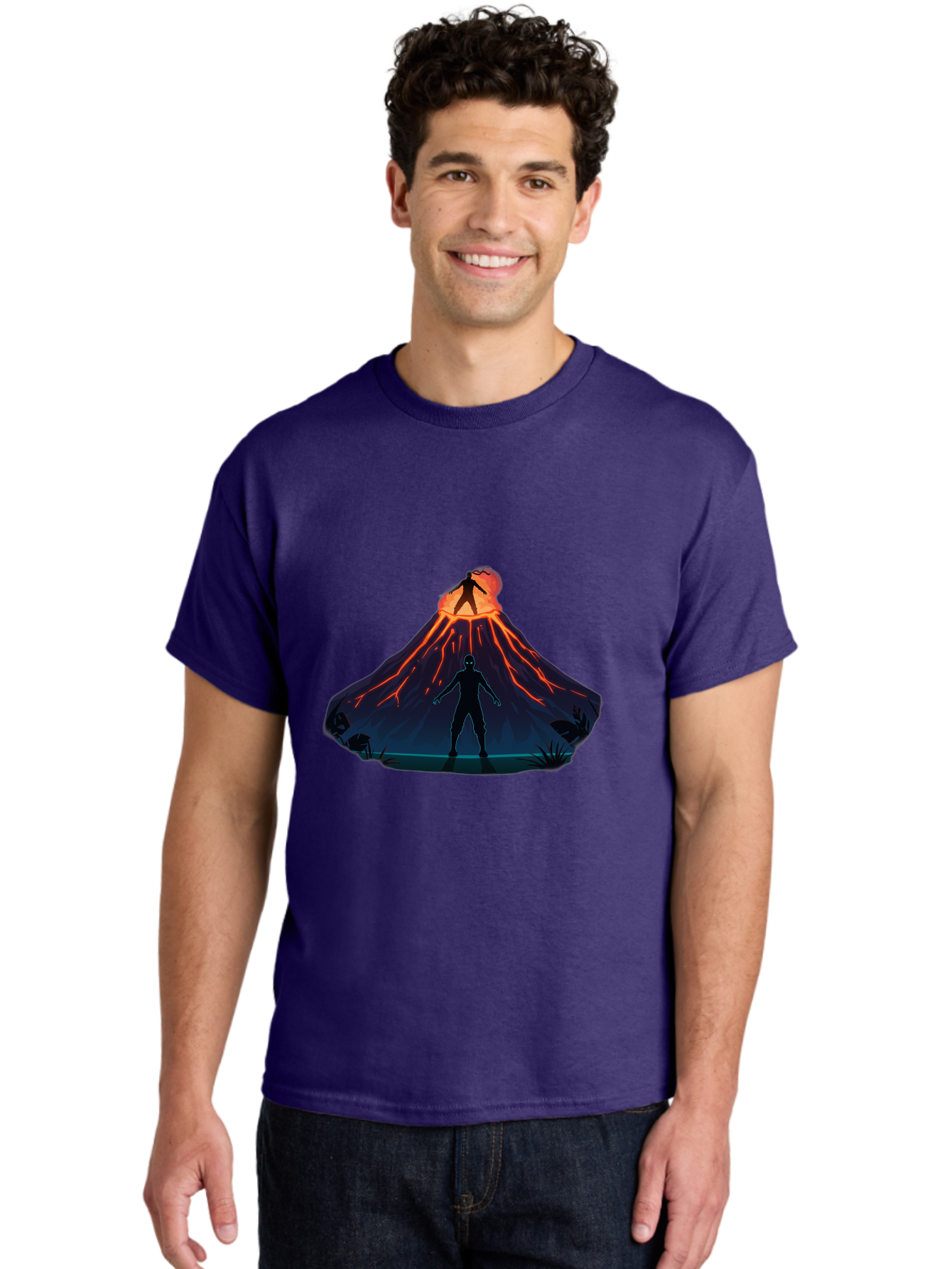 Volcano-Eruption Men'S Graphic Tee, 100% Cotton, Comfortable Casual Summer Wear, Machine Washable, Vintage Camera, Old Camera, Antique Camera, Black Camera, Classic Photography, Photography Equipment, Nostalgic Device, Film Camera, Camera Art Bah351