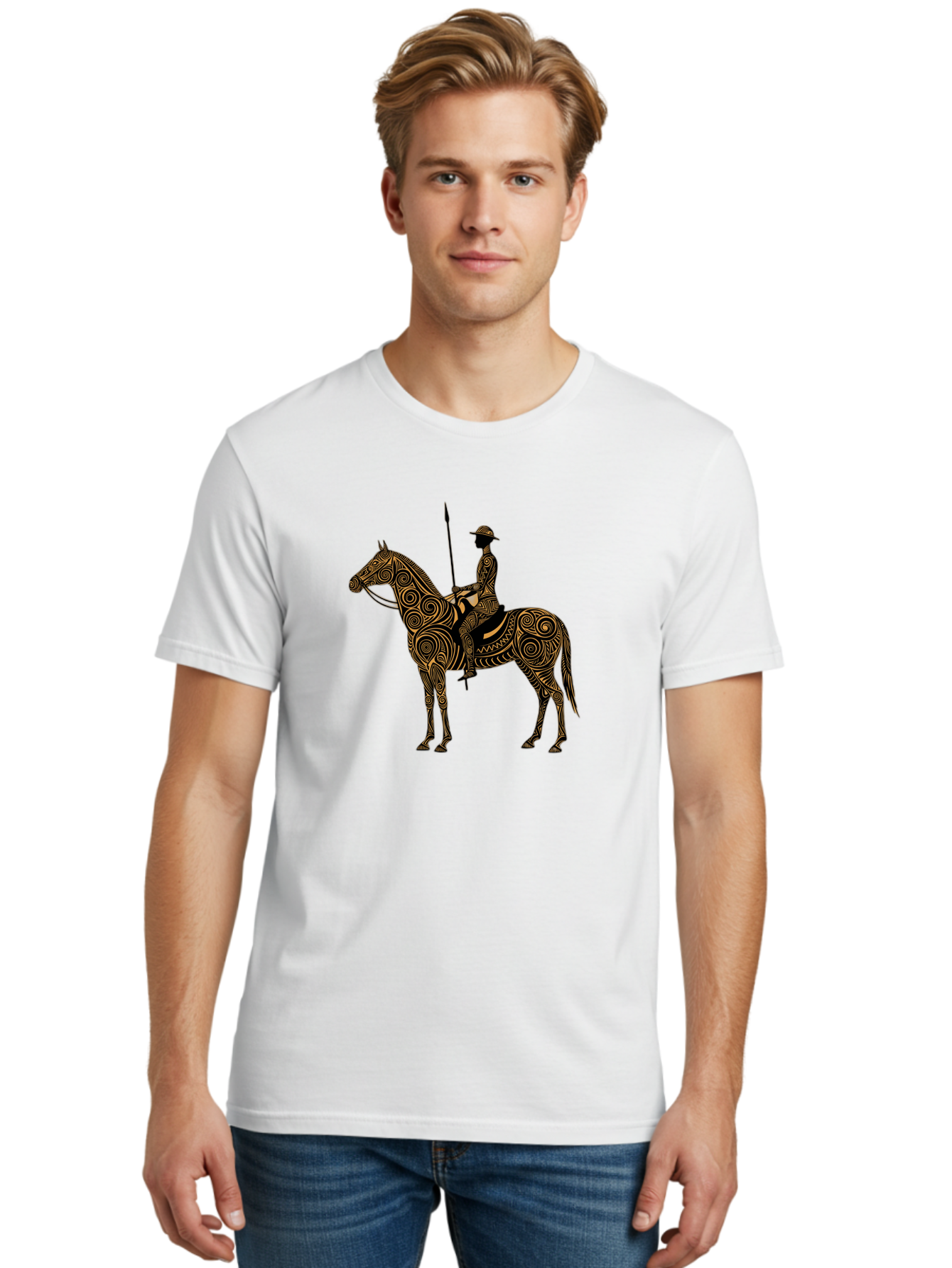 Warrior-On-Horseback Men'S Graphic Tee, 100% Cotton, Comfortable Casual Summer Wear, Machine Washable, Vintage Camera, Old Camera, Antique Camera, Black Camera, Classic Photography, Photography Equipment, Nostalgic Device, Film Camera, Bah356