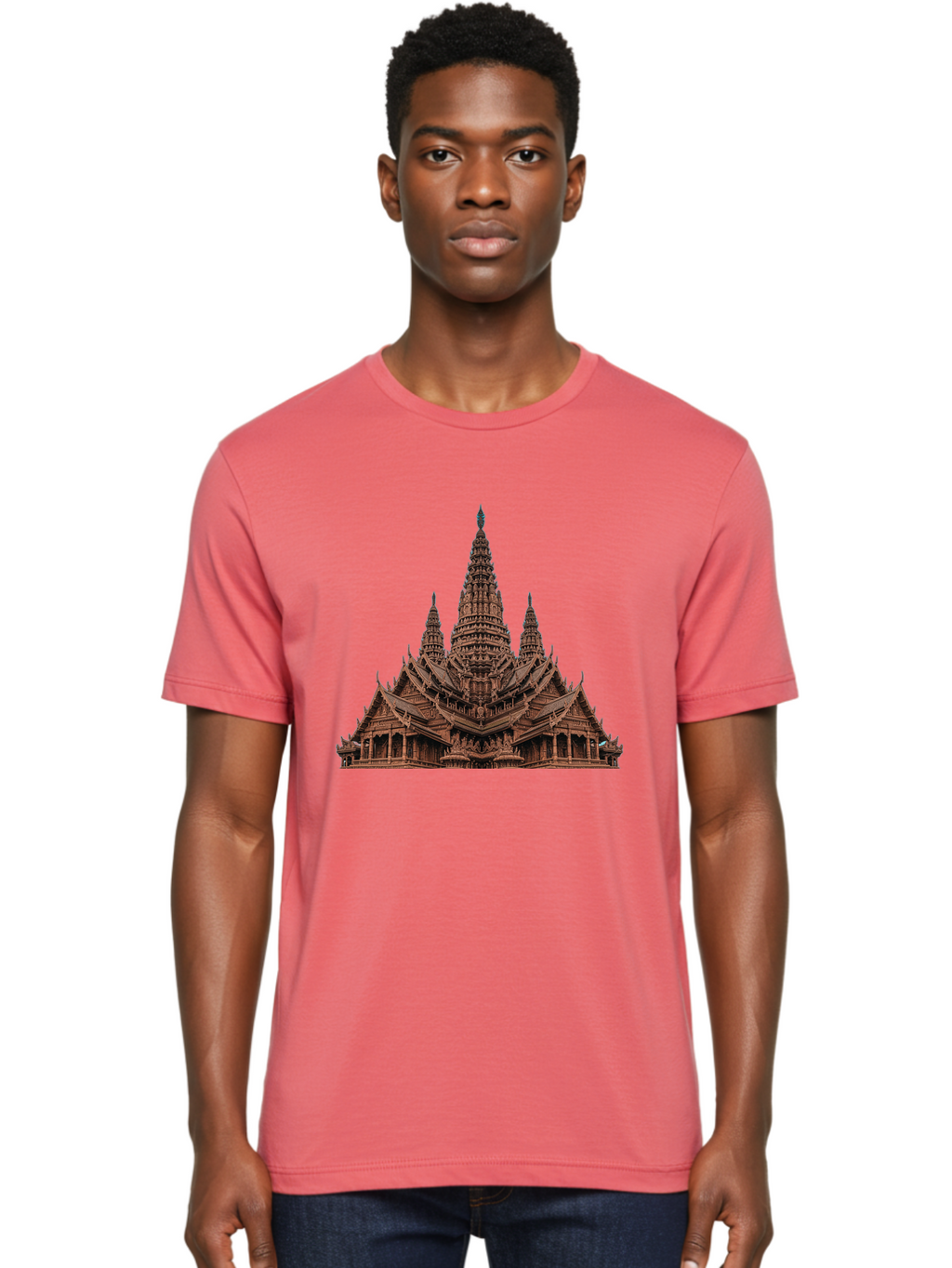 Wat-Arun-1 Men'S Graphic Tee, 100% Cotton, Comfortable Casual Summer Wear, Machine Washable, Vintage Camera, Old Camera, Antique Camera, Black Camera, Classic Photography, Photography Equipment, Nostalgic Device, Film Camera, Camera Art Bah357