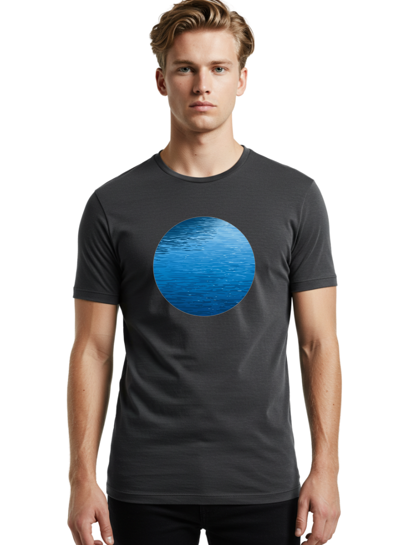 Water-Circle Men'S Graphic Tee, 100% Cotton, Comfortable Casual Summer Wear, Machine Washable, Vintage Camera, Old Camera, Antique Camera, Black Camera, Classic Photography, Photography Equipment, Nostalgic Device, Film Camera, Camera Art Bah359