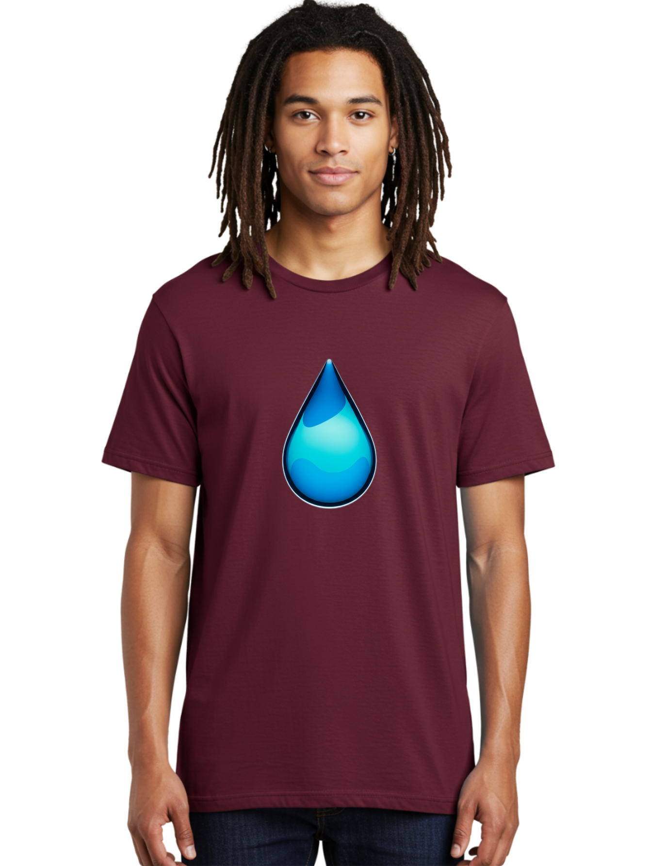 Water-Droplet-1 Men'S Graphic Tee, 100% Cotton, Comfortable Casual Summer Wear, Machine Washable, Vintage Camera, Old Camera, Antique Camera, Black Camera, Classic Photography, Photography Equipment, Nostalgic Device, Film Camera, Camera Art Bah360