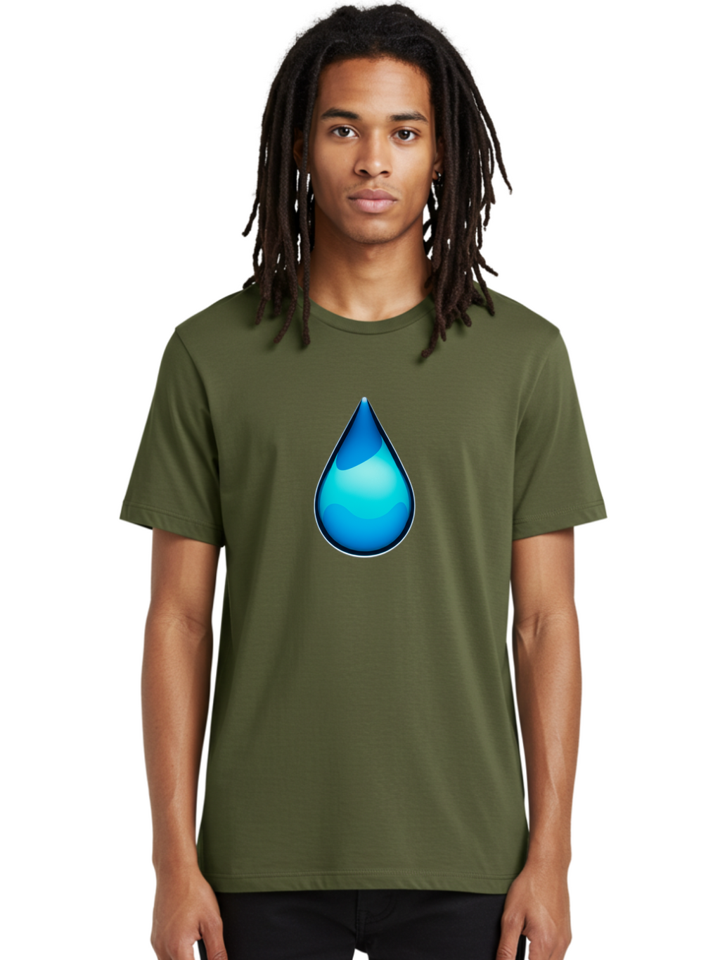 Water-Droplet-1 Men'S Graphic Tee, 100% Cotton, Comfortable Casual Summer Wear, Machine Washable, Vintage Camera, Old Camera, Antique Camera, Black Camera, Classic Photography, Photography Equipment, Nostalgic Device, Film Camera, Camera Art Bah360