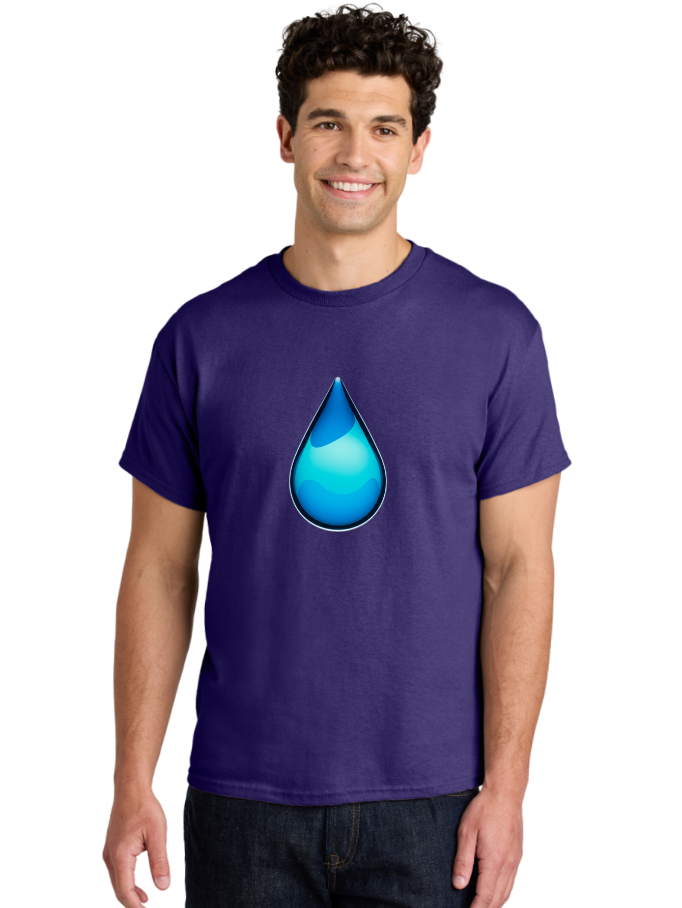 Water-Droplet-1 Men'S Graphic Tee, 100% Cotton, Comfortable Casual Summer Wear, Machine Washable, Vintage Camera, Old Camera, Antique Camera, Black Camera, Classic Photography, Photography Equipment, Nostalgic Device, Film Camera, Camera Art Bah360