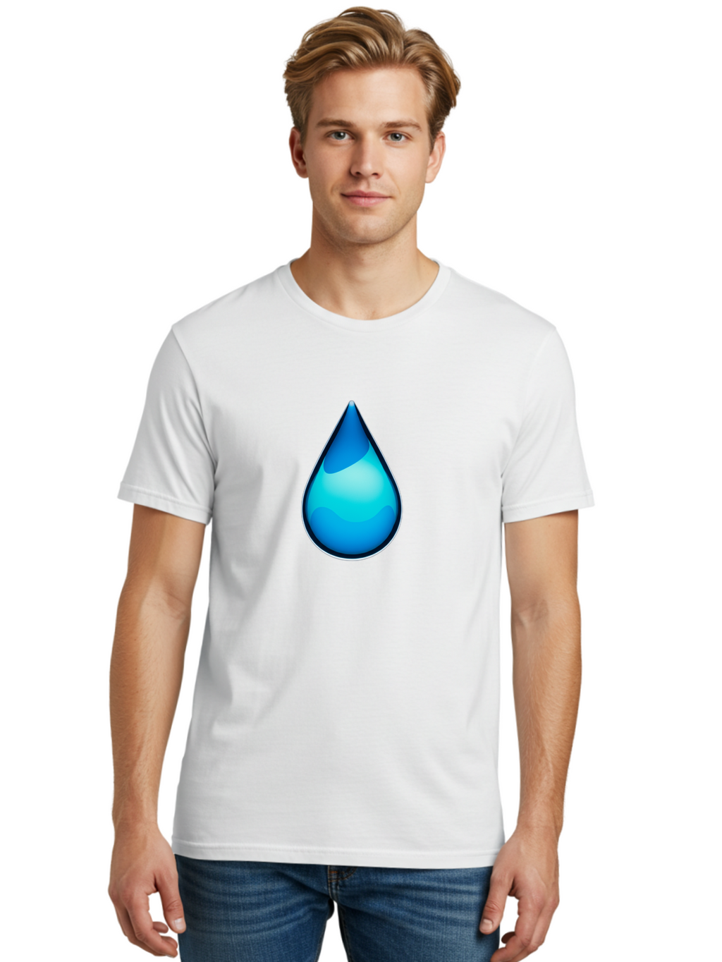 Water-Droplet-1 Men'S Graphic Tee, 100% Cotton, Comfortable Casual Summer Wear, Machine Washable, Vintage Camera, Old Camera, Antique Camera, Black Camera, Classic Photography, Photography Equipment, Nostalgic Device, Film Camera, Camera Art Bah360