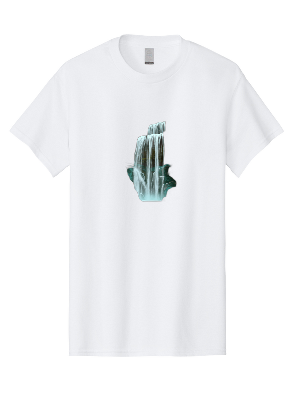Waterfall Men'S Graphic Tee, 100% Cotton, Comfortable Casual Summer Wear, Machine Washable, Vintage Camera, Old Camera, Antique Camera, Black Camera, Classic Photography, Photography Equipment, Nostalgic Device, Film Camera, Camera Art Bah362