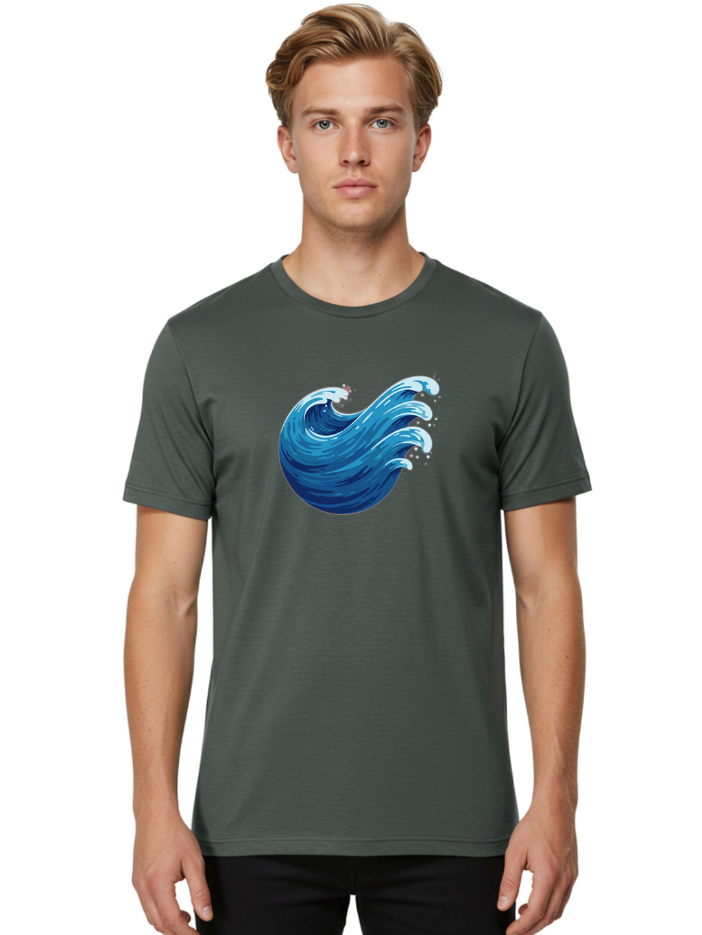 Wave-1 Men'S Graphic Tee, 100% Cotton, Comfortable Casual Summer Wear, Machine Washable, Vintage Camera, Old Camera, Antique Camera, Black Camera, Classic Photography, Photography Equipment, Nostalgic Device, Film Camera, Camera Art Bah363