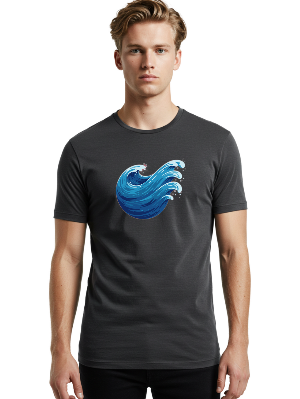 Wave-1 Men'S Graphic Tee, 100% Cotton, Comfortable Casual Summer Wear, Machine Washable, Vintage Camera, Old Camera, Antique Camera, Black Camera, Classic Photography, Photography Equipment, Nostalgic Device, Film Camera, Camera Art Bah363