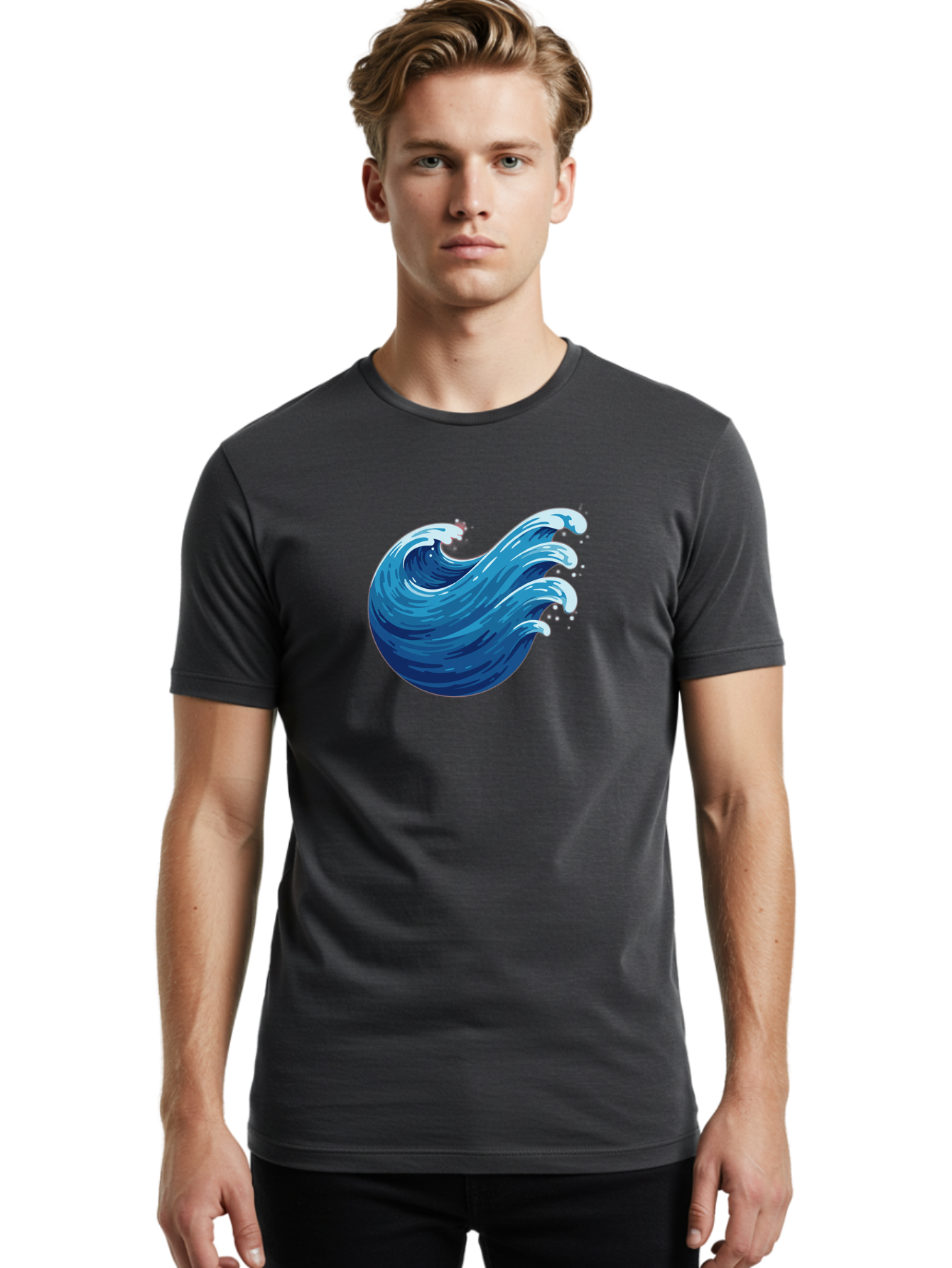 Wave-1 Men'S Graphic Tee, 100% Cotton, Comfortable Casual Summer Wear, Machine Washable, Vintage Camera, Old Camera, Antique Camera, Black Camera, Classic Photography, Photography Equipment, Nostalgic Device, Film Camera, Camera Art Bah363