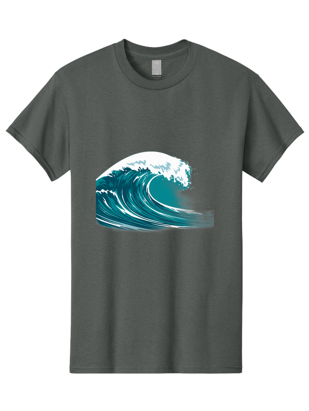 Wave Men'S Graphic Tee, 100% Cotton, Comfortable Casual Summer Wear, Machine Washable, Vintage Camera, Old Camera, Antique Camera, Black Camera, Classic Photography, Photography Equipment, Nostalgic Device, Film Camera, Camera Art Bah364