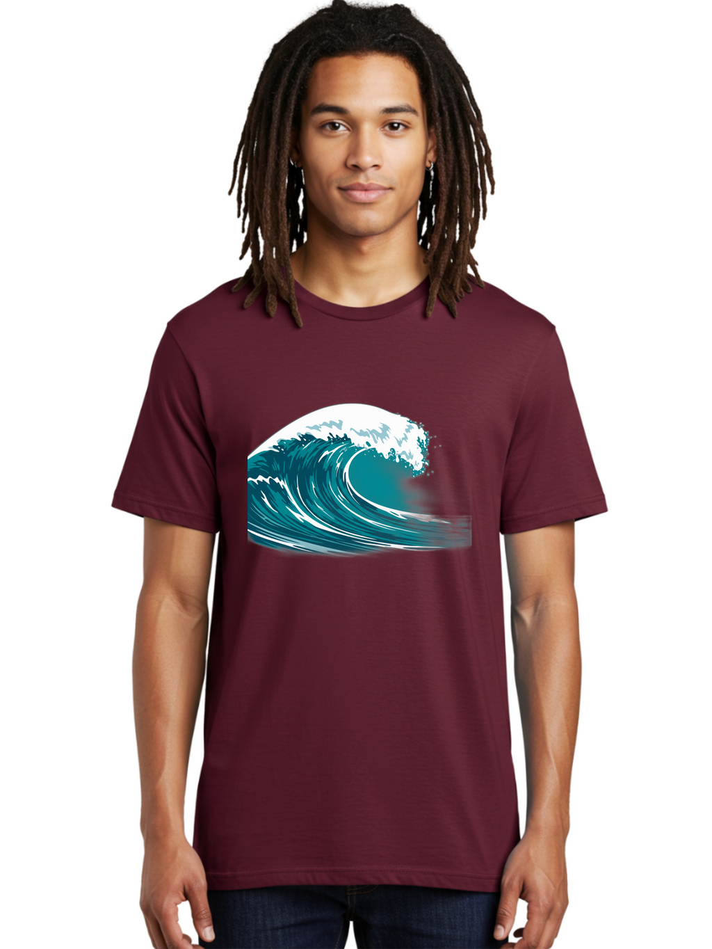 Wave Men'S Graphic Tee, 100% Cotton, Comfortable Casual Summer Wear, Machine Washable, Vintage Camera, Old Camera, Antique Camera, Black Camera, Classic Photography, Photography Equipment, Nostalgic Device, Film Camera, Camera Art Bah364