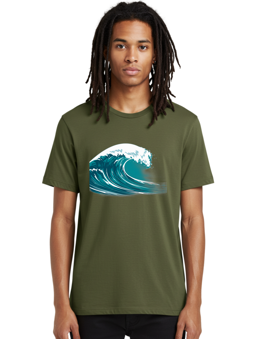 Wave Men'S Graphic Tee, 100% Cotton, Comfortable Casual Summer Wear, Machine Washable, Vintage Camera, Old Camera, Antique Camera, Black Camera, Classic Photography, Photography Equipment, Nostalgic Device, Film Camera, Camera Art Bah364