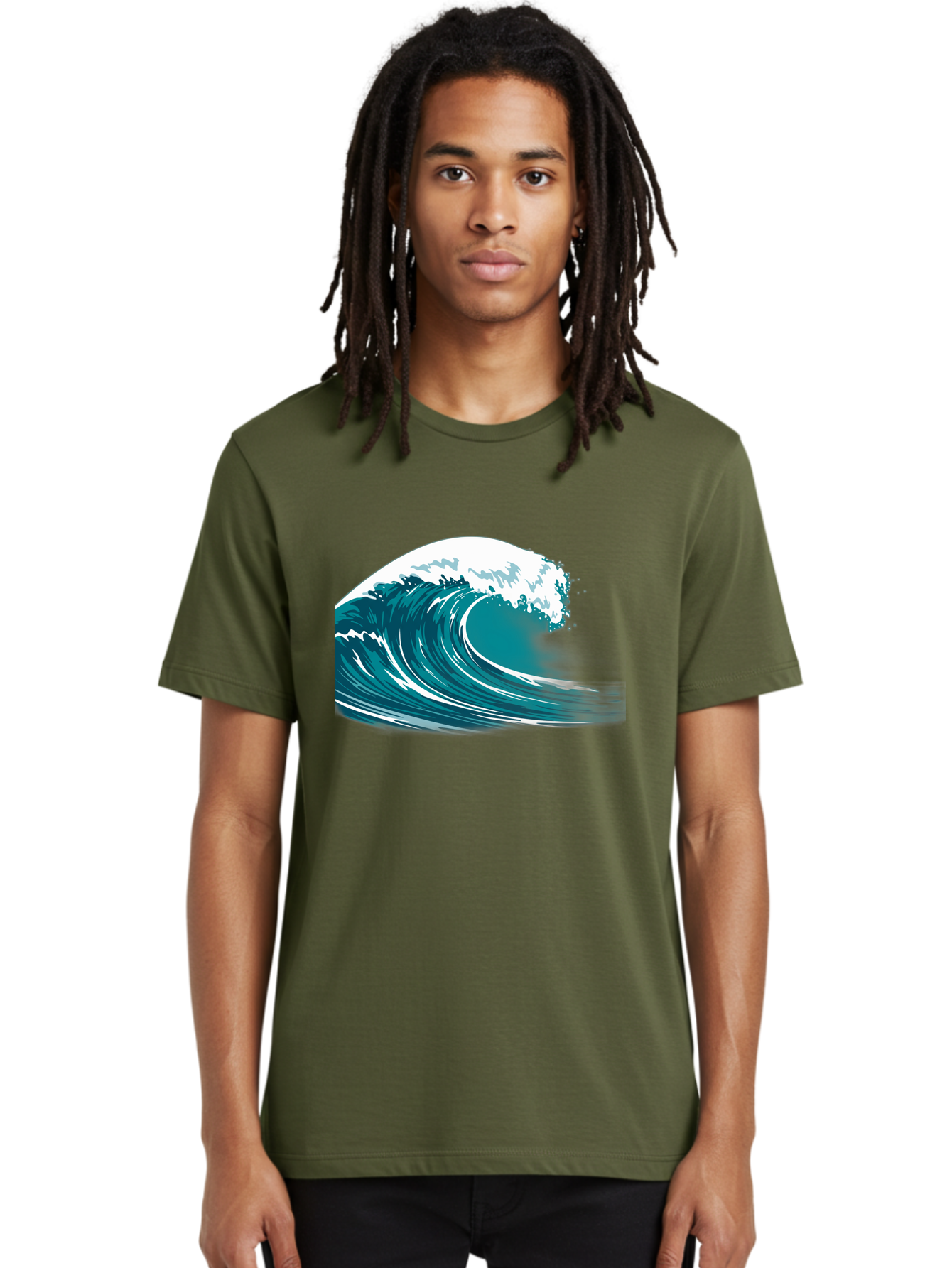 Wave Men'S Graphic Tee, 100% Cotton, Comfortable Casual Summer Wear, Machine Washable, Vintage Camera, Old Camera, Antique Camera, Black Camera, Classic Photography, Photography Equipment, Nostalgic Device, Film Camera, Camera Art Bah364