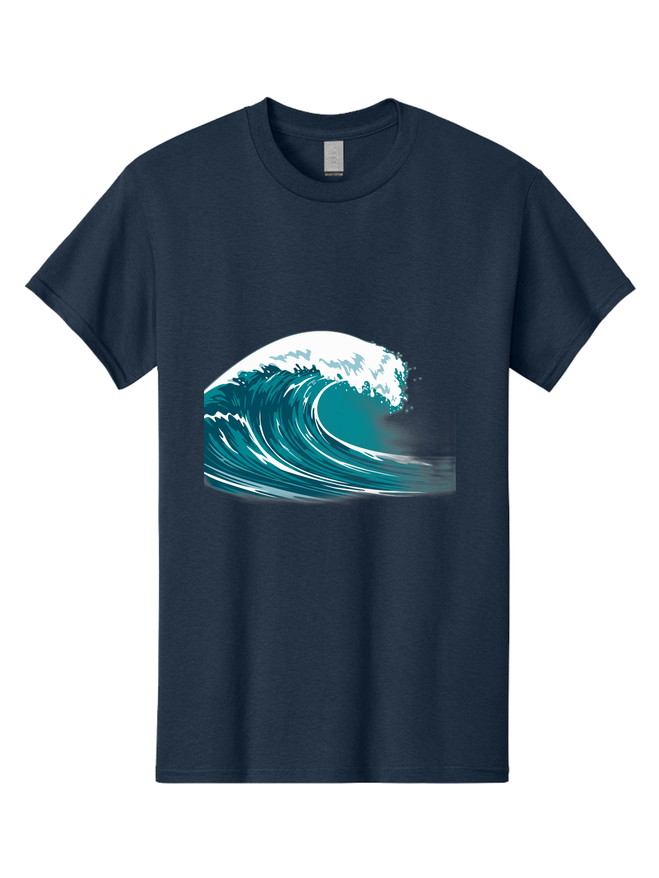 Wave Men'S Graphic Tee, 100% Cotton, Comfortable Casual Summer Wear, Machine Washable, Vintage Camera, Old Camera, Antique Camera, Black Camera, Classic Photography, Photography Equipment, Nostalgic Device, Film Camera, Camera Art Bah364