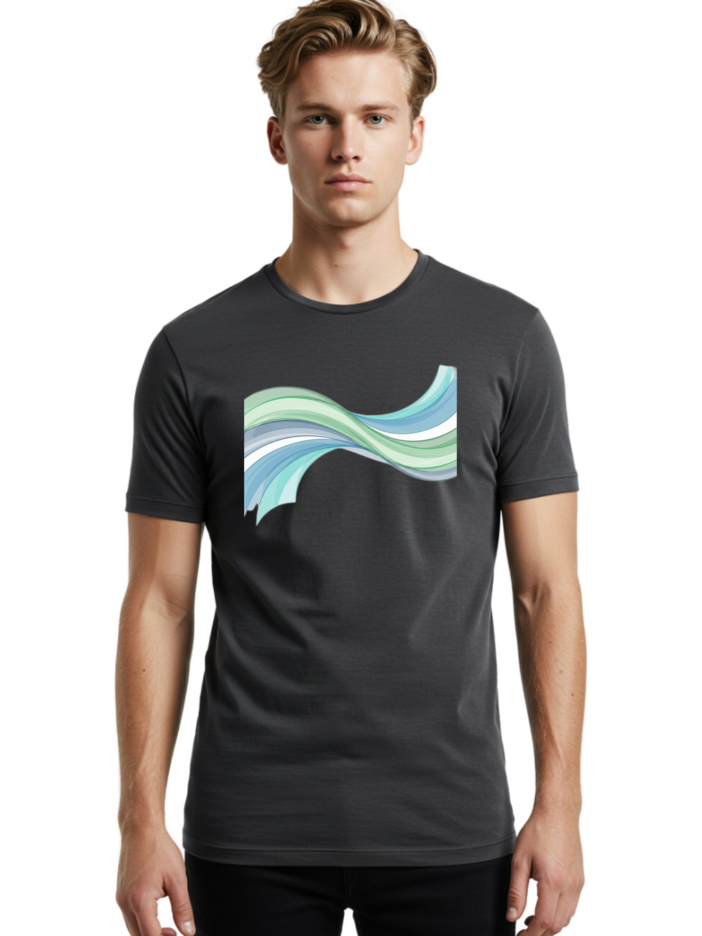 Wavy-Lines Men'S Graphic Tee, 100% Cotton, Comfortable Casual Summer Wear, Machine Washable, Vintage Camera, Old Camera, Antique Camera, Black Camera, Classic Photography, Photography Equipment, Nostalgic Device, Film Camera, Camera Art Bah365