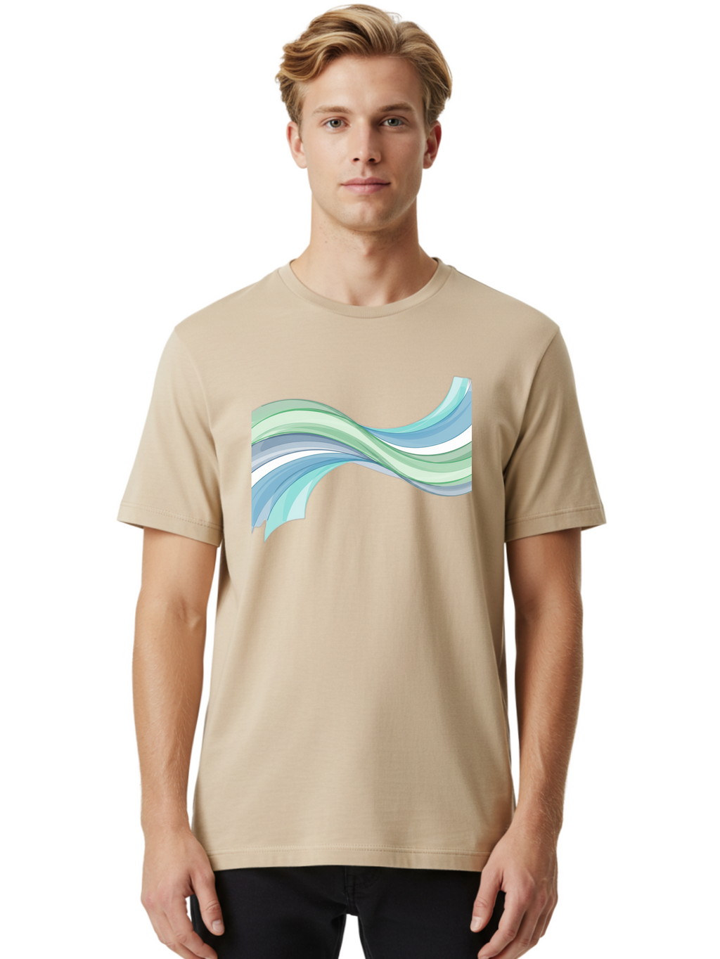Wavy-Lines Men'S Graphic Tee, 100% Cotton, Comfortable Casual Summer Wear, Machine Washable, Vintage Camera, Old Camera, Antique Camera, Black Camera, Classic Photography, Photography Equipment, Nostalgic Device, Film Camera, Camera Art Bah365