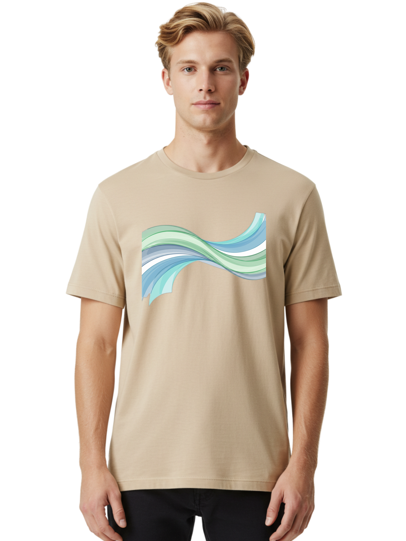 Wavy-Lines Men'S Graphic Tee, 100% Cotton, Comfortable Casual Summer Wear, Machine Washable, Vintage Camera, Old Camera, Antique Camera, Black Camera, Classic Photography, Photography Equipment, Nostalgic Device, Film Camera, Camera Art Bah365