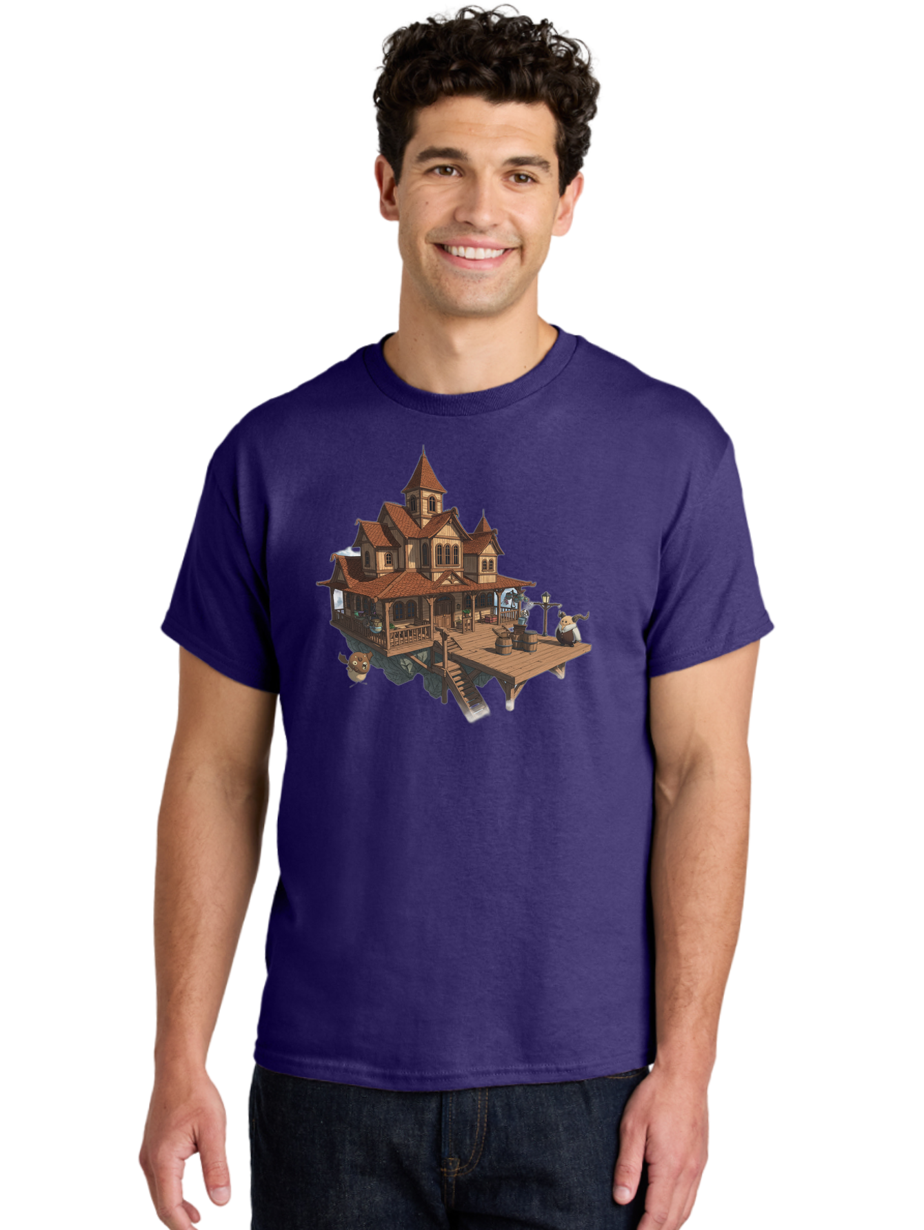 Whimsical-Wooden-Treehouse Men'S Graphic Tee, 100% Cotton, Comfortable Casual Summer Wear, Machine Washable, Vintage Camera, Old Camera, Antique Camera, Black Camera, Classic Photography, Photography Equipment, Nostalgic Device, Film Camera, Bah367