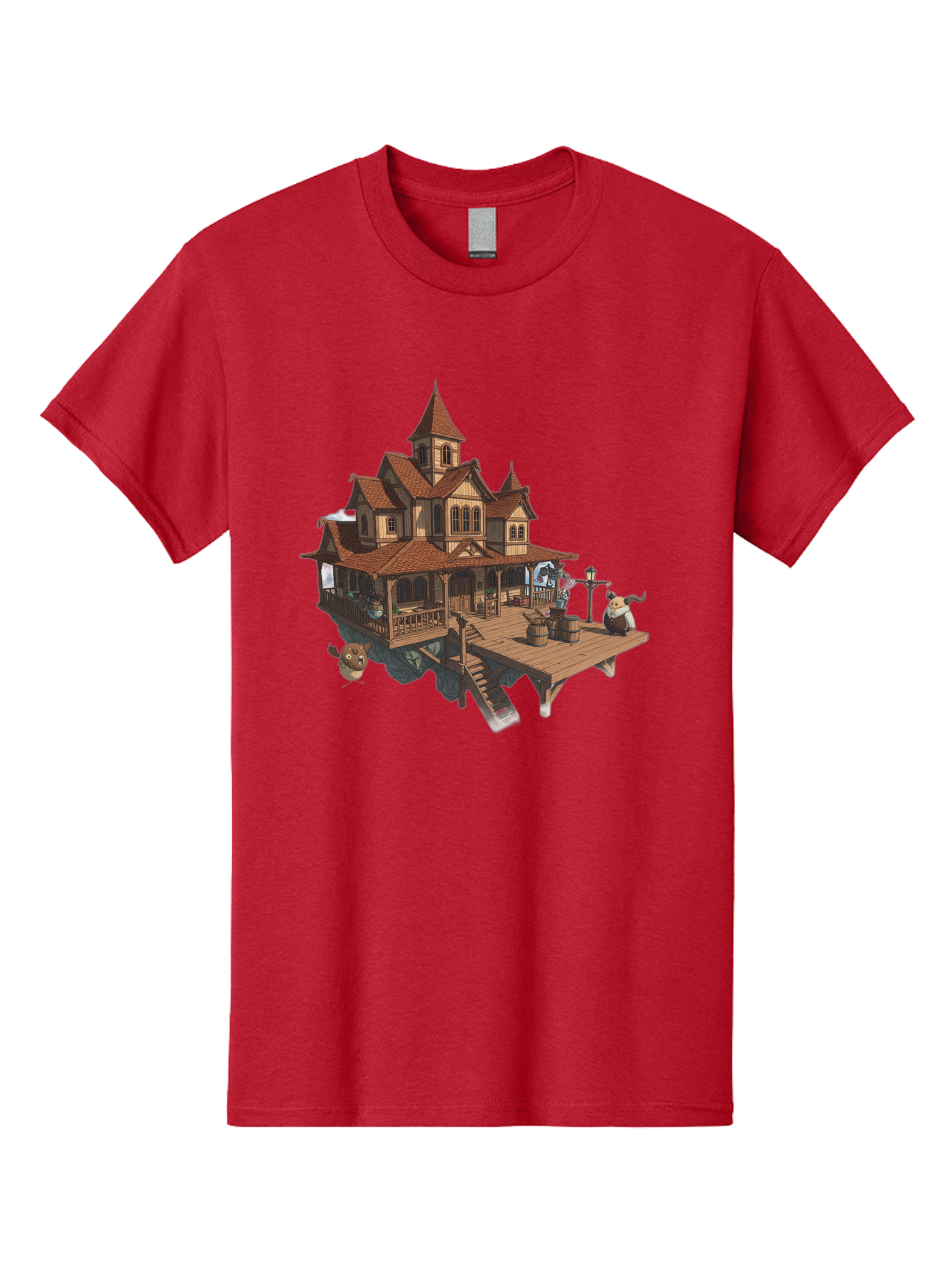 Whimsical-Wooden-Treehouse Men'S Graphic Tee, 100% Cotton, Comfortable Casual Summer Wear, Machine Washable, Vintage Camera, Old Camera, Antique Camera, Black Camera, Classic Photography, Photography Equipment, Nostalgic Device, Film Camera, Bah367