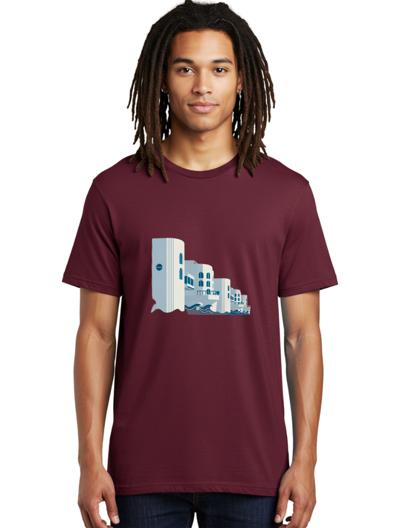 White-Buildings Men'S Graphic Tee, 100% Cotton, Comfortable Casual Summer Wear, Machine Washable, Vintage Camera, Old Camera, Antique Camera, Black Camera, Classic Photography, Photography Equipment, Nostalgic Device, Film Camera, Camera Art Bah369