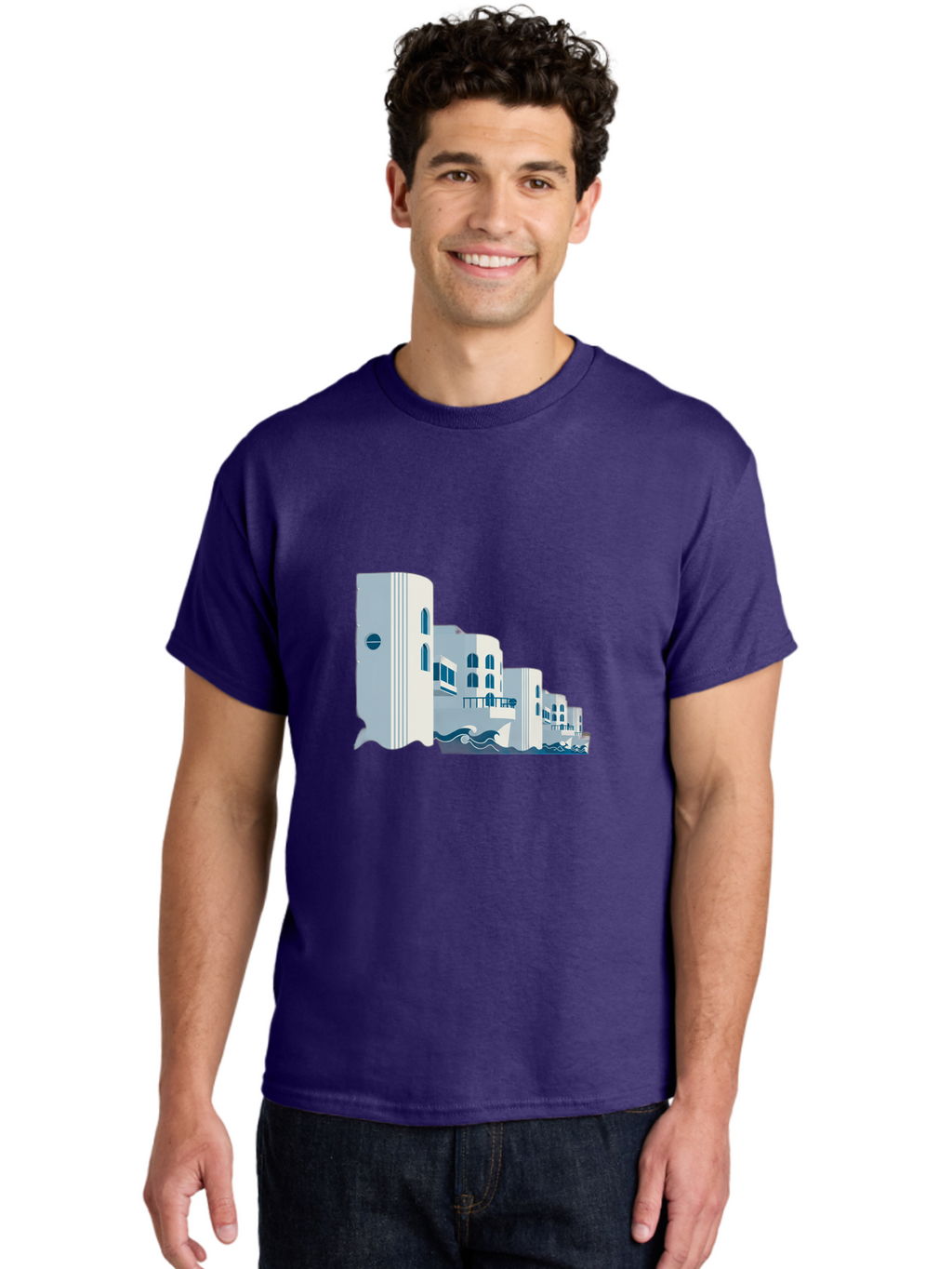 White-Buildings Men'S Graphic Tee, 100% Cotton, Comfortable Casual Summer Wear, Machine Washable, Vintage Camera, Old Camera, Antique Camera, Black Camera, Classic Photography, Photography Equipment, Nostalgic Device, Film Camera, Camera Art Bah369