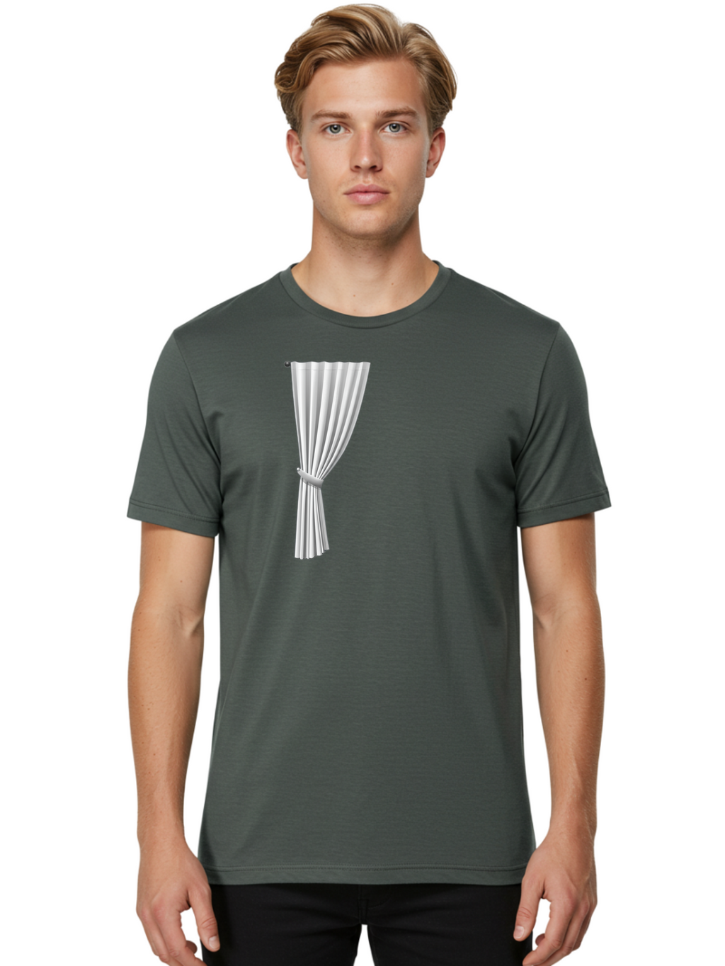 White-Curtain Men'S Graphic Tee, 100% Cotton, Comfortable Casual Summer Wear, Machine Washable, Vintage Camera, Old Camera, Antique Camera, Black Camera, Classic Photography, Photography Equipment, Nostalgic Device, Film Camera, Camera Art Bah372