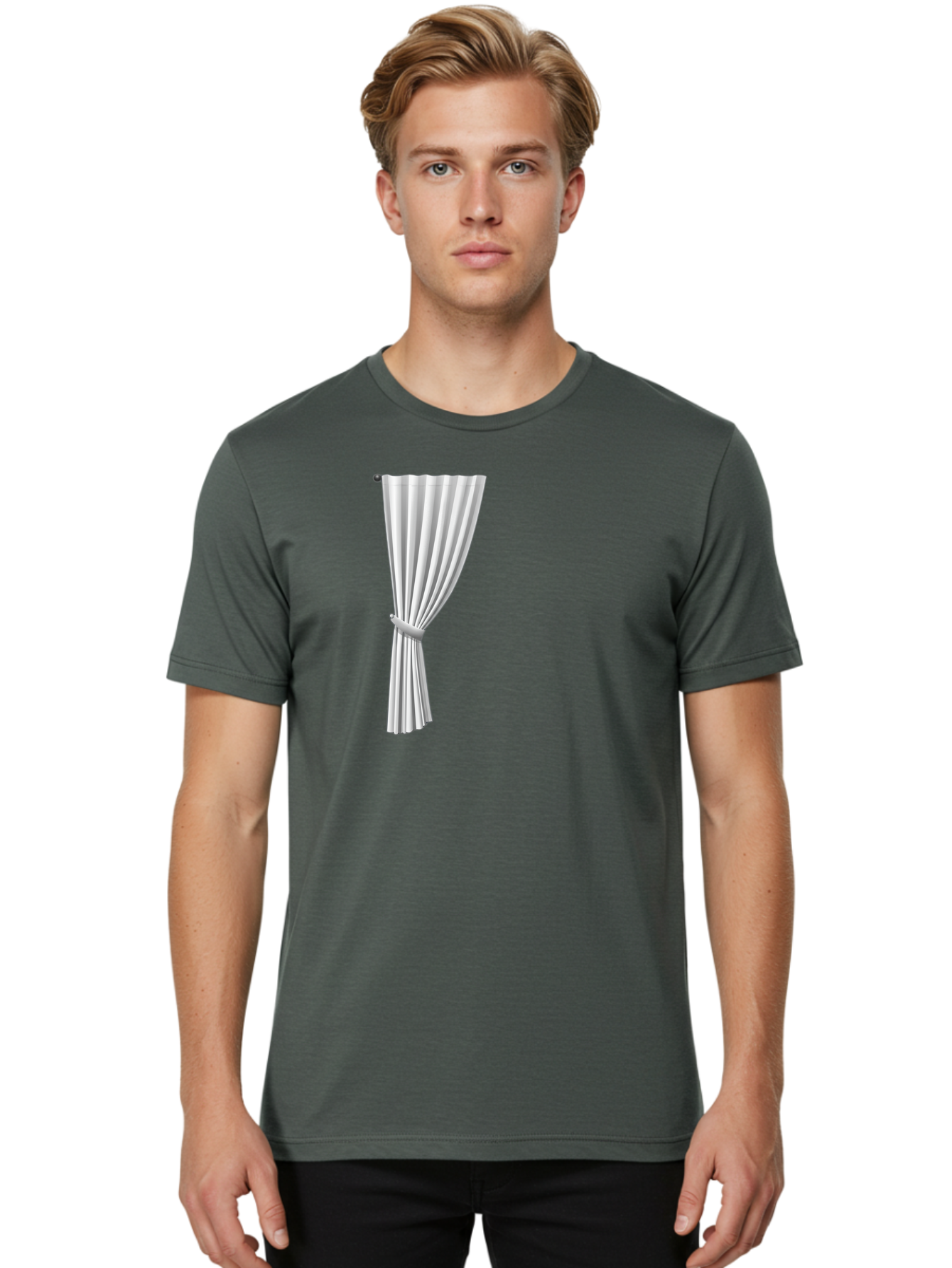 White-Curtain Men'S Graphic Tee, 100% Cotton, Comfortable Casual Summer Wear, Machine Washable, Vintage Camera, Old Camera, Antique Camera, Black Camera, Classic Photography, Photography Equipment, Nostalgic Device, Film Camera, Camera Art Bah372