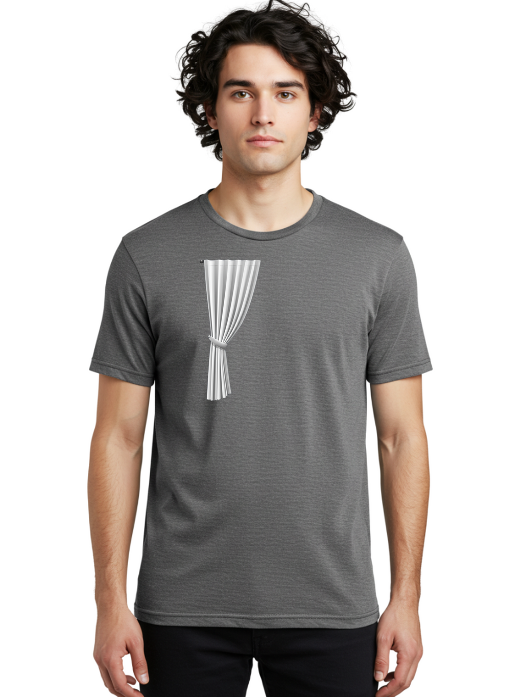 White-Curtain Men'S Graphic Tee, 100% Cotton, Comfortable Casual Summer Wear, Machine Washable, Vintage Camera, Old Camera, Antique Camera, Black Camera, Classic Photography, Photography Equipment, Nostalgic Device, Film Camera, Camera Art Bah372