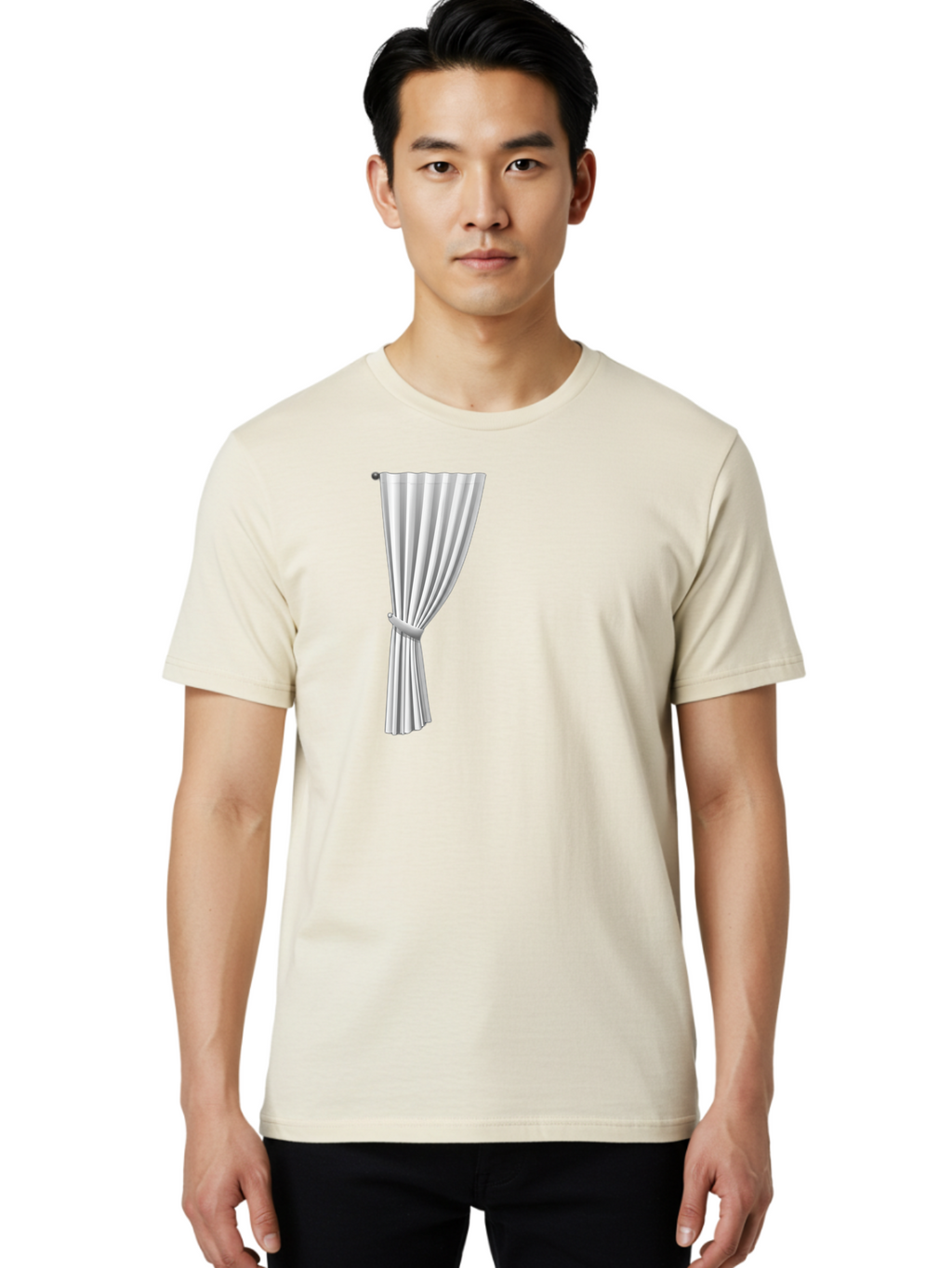 White-Curtain Men'S Graphic Tee, 100% Cotton, Comfortable Casual Summer Wear, Machine Washable, Vintage Camera, Old Camera, Antique Camera, Black Camera, Classic Photography, Photography Equipment, Nostalgic Device, Film Camera, Camera Art Bah372