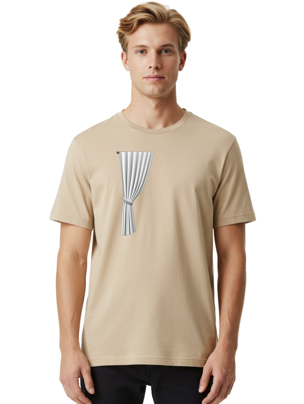 White-Curtain Men'S Graphic Tee, 100% Cotton, Comfortable Casual Summer Wear, Machine Washable, Vintage Camera, Old Camera, Antique Camera, Black Camera, Classic Photography, Photography Equipment, Nostalgic Device, Film Camera, Camera Art Bah372
