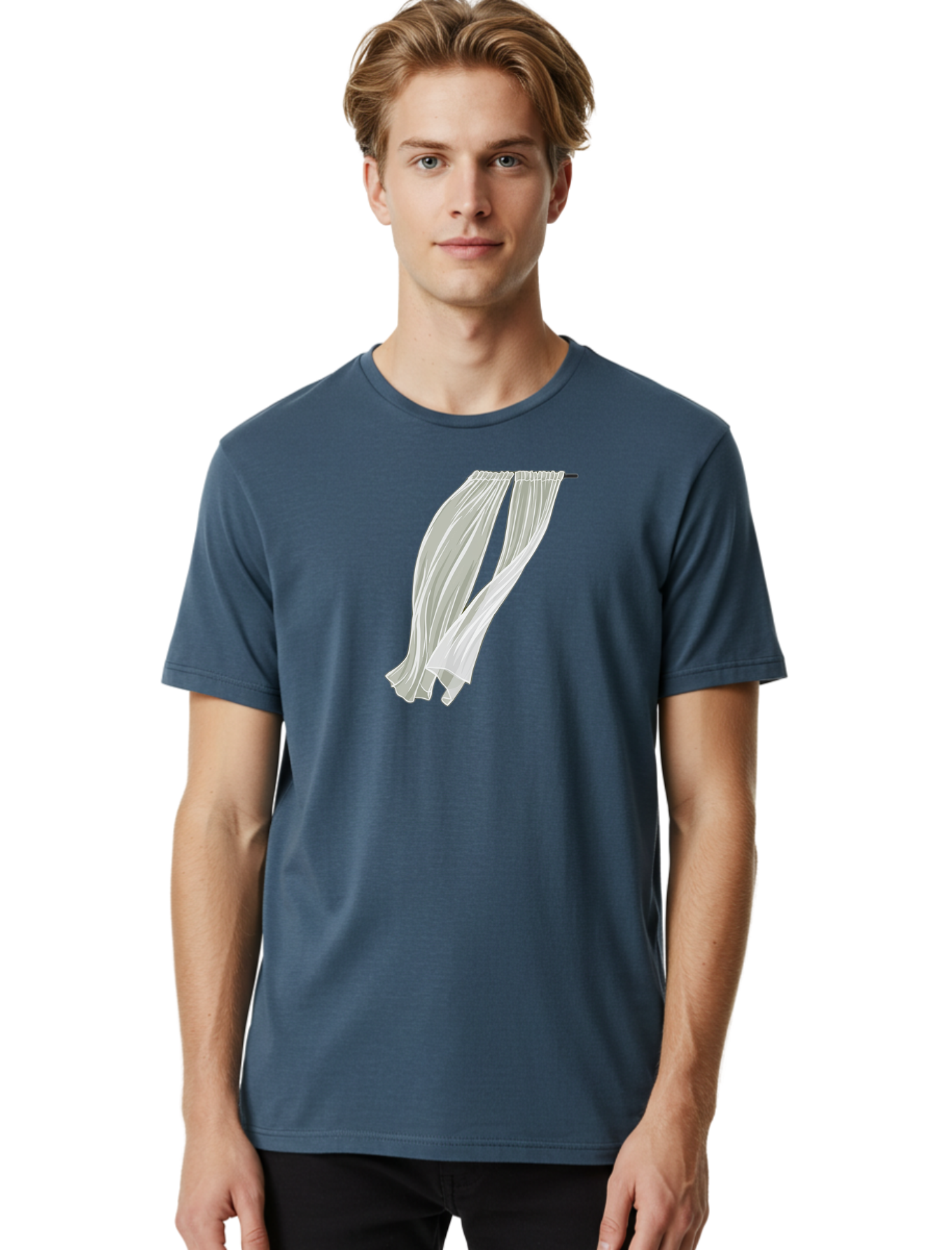 White-Curtains-1 Men'S Graphic Tee, 100% Cotton, Comfortable Casual Summer Wear, Machine Washable, Vintage Camera, Old Camera, Antique Camera, Black Camera, Classic Photography, Photography Equipment, Nostalgic Device, Film Camera, Camera Art Bah373