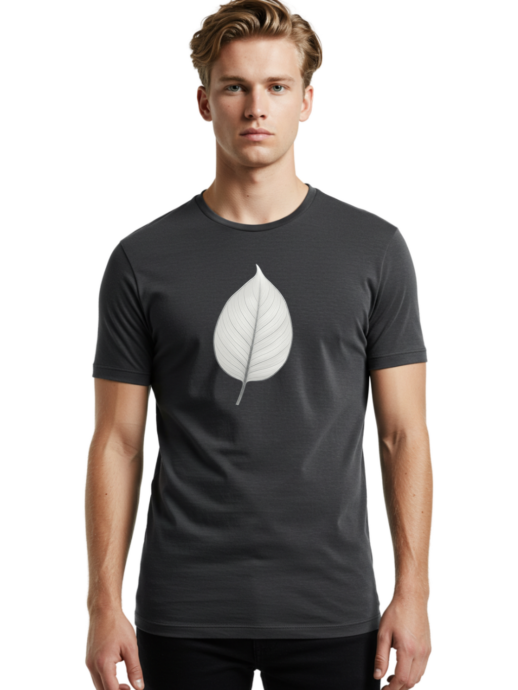 White-Leaf Men'S Graphic Tee, 100% Cotton, Comfortable Casual Summer Wear, Machine Washable, Vintage Camera, Old Camera, Antique Camera, Black Camera, Classic Photography, Photography Equipment, Nostalgic Device, Film Camera, Camera Art Bah377