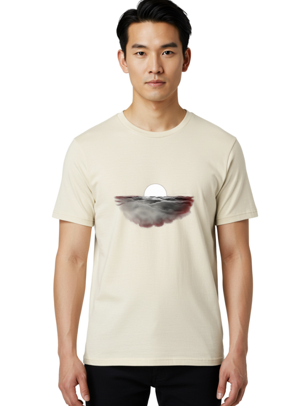 White-Sun-Over-Clouds Men'S Graphic Tee, 100% Cotton, Comfortable Casual Summer Wear, Machine Washable, Vintage Camera, Old Camera, Antique Camera, Black Camera, Classic Photography, Photography Equipment, Nostalgic Device, Film Camera, Bah380