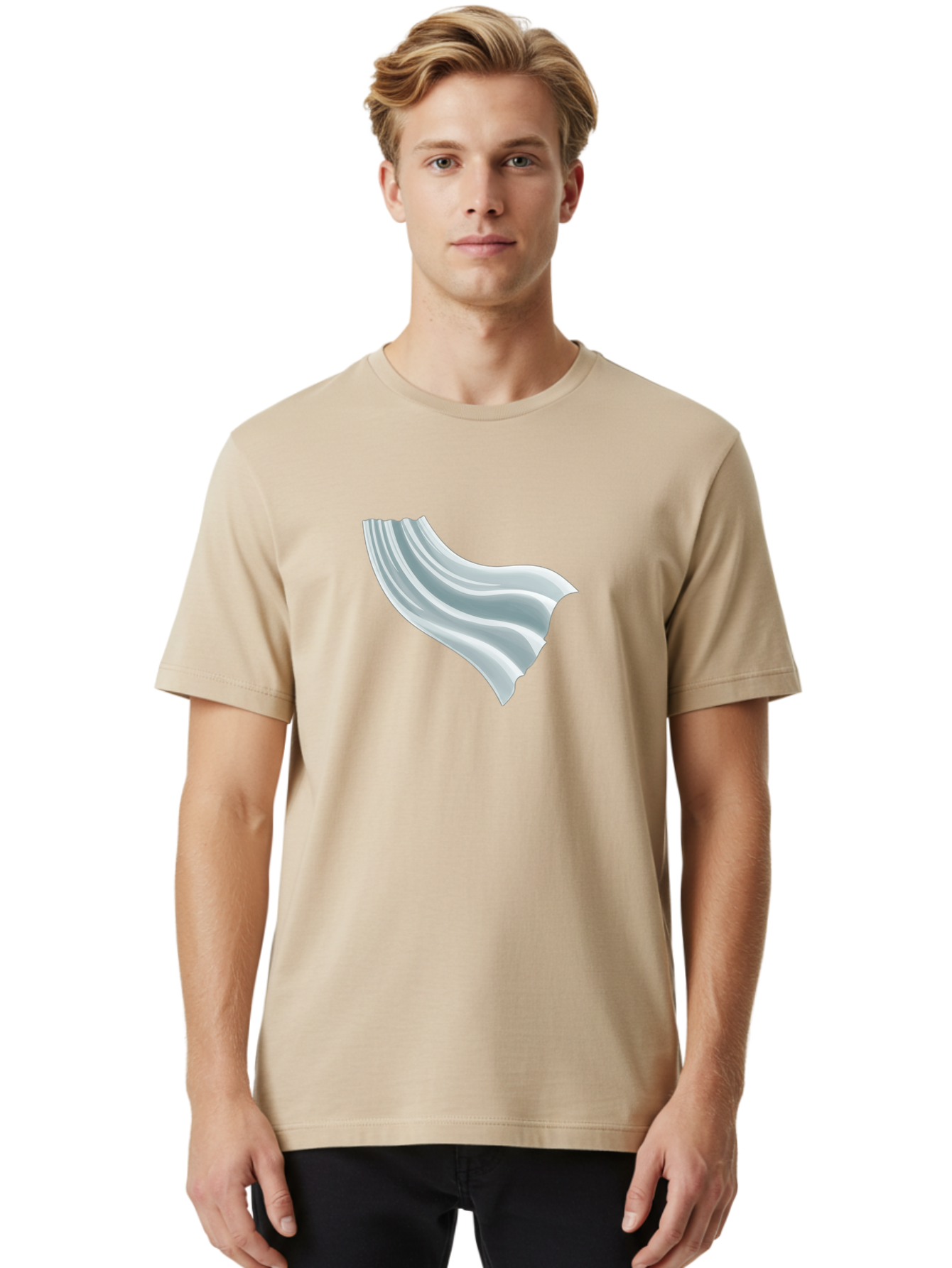 White-Wavy-Object Men'S Graphic Tee, 100% Cotton, Comfortable Casual Summer Wear, Machine Washable, Vintage Camera, Old Camera, Antique Camera, Black Camera, Classic Photography, Photography Equipment, Nostalgic Device, Film Camera, Camera Art Bah381