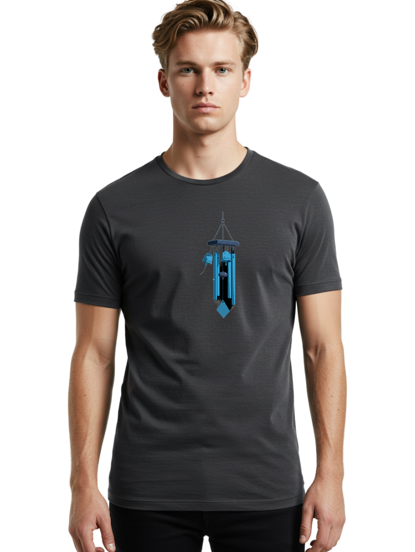 Wind-Chime Men'S Graphic Tee, 100% Cotton, Comfortable Casual Summer Wear, Machine Washable, Vintage Camera, Old Camera, Antique Camera, Black Camera, Classic Photography, Photography Equipment, Nostalgic Device, Film Camera, Camera Art Bah383