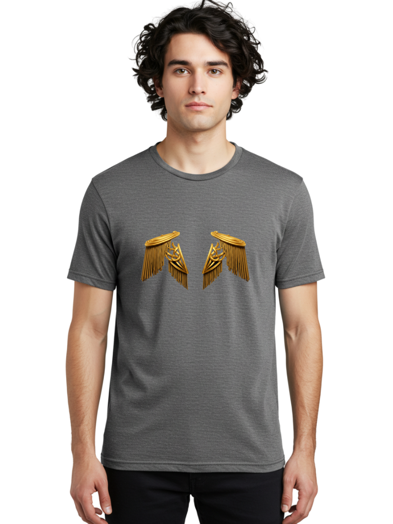 Winged-Epaulettes Men'S Graphic Tee, 100% Cotton, Comfortable Casual Summer Wear, Machine Washable, Vintage Camera, Old Camera, Antique Camera, Black Camera, Classic Photography, Photography Equipment, Nostalgic Device, Film Camera, Camera Art Bah385