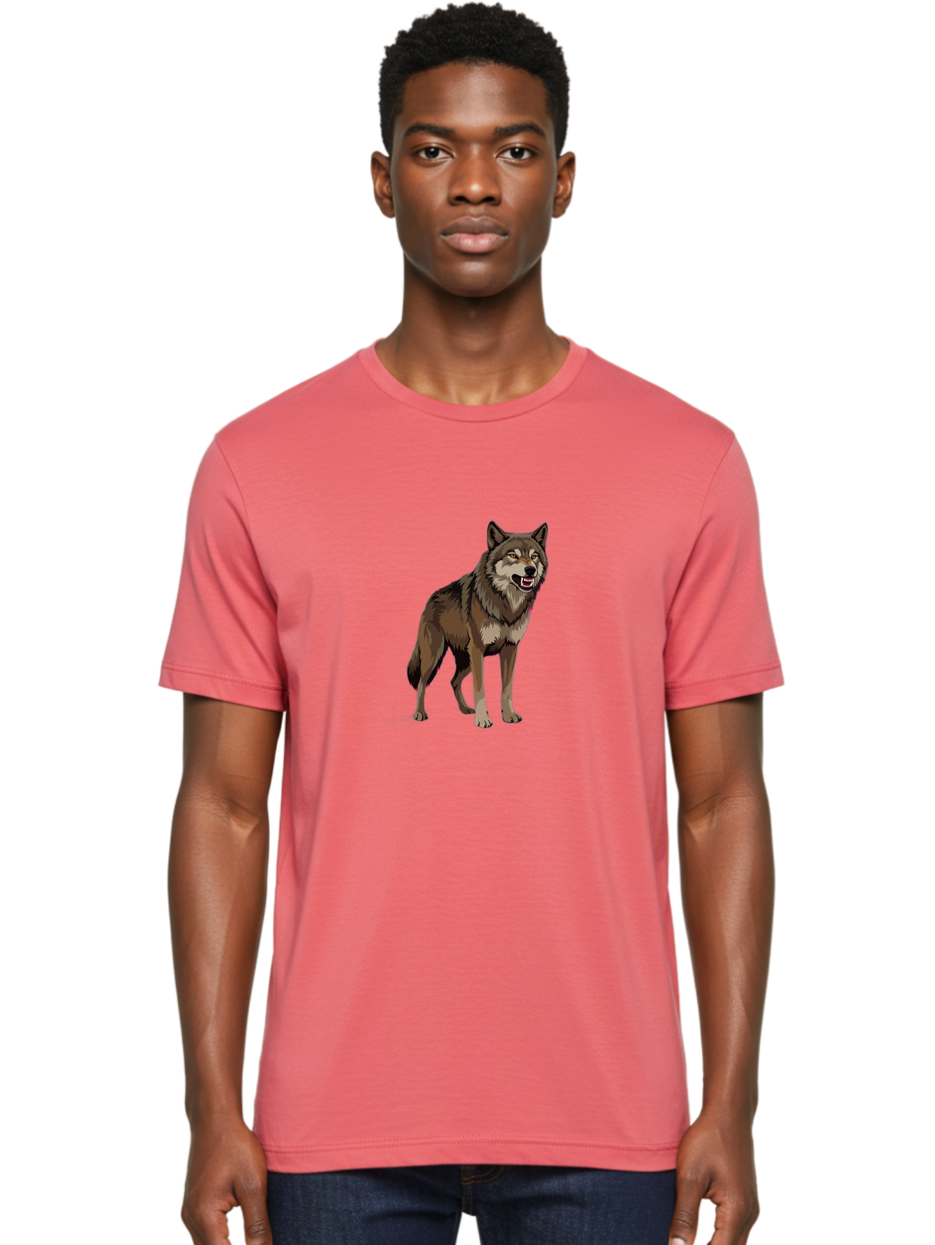 Wolf Men'S Graphic Tee, 100% Cotton, Comfortable Casual Summer Wear, Machine Washable, Vintage Camera, Old Camera, Antique Camera, Black Camera, Classic Photography, Photography Equipment, Nostalgic Device, Film Camera, Camera Art Bah390